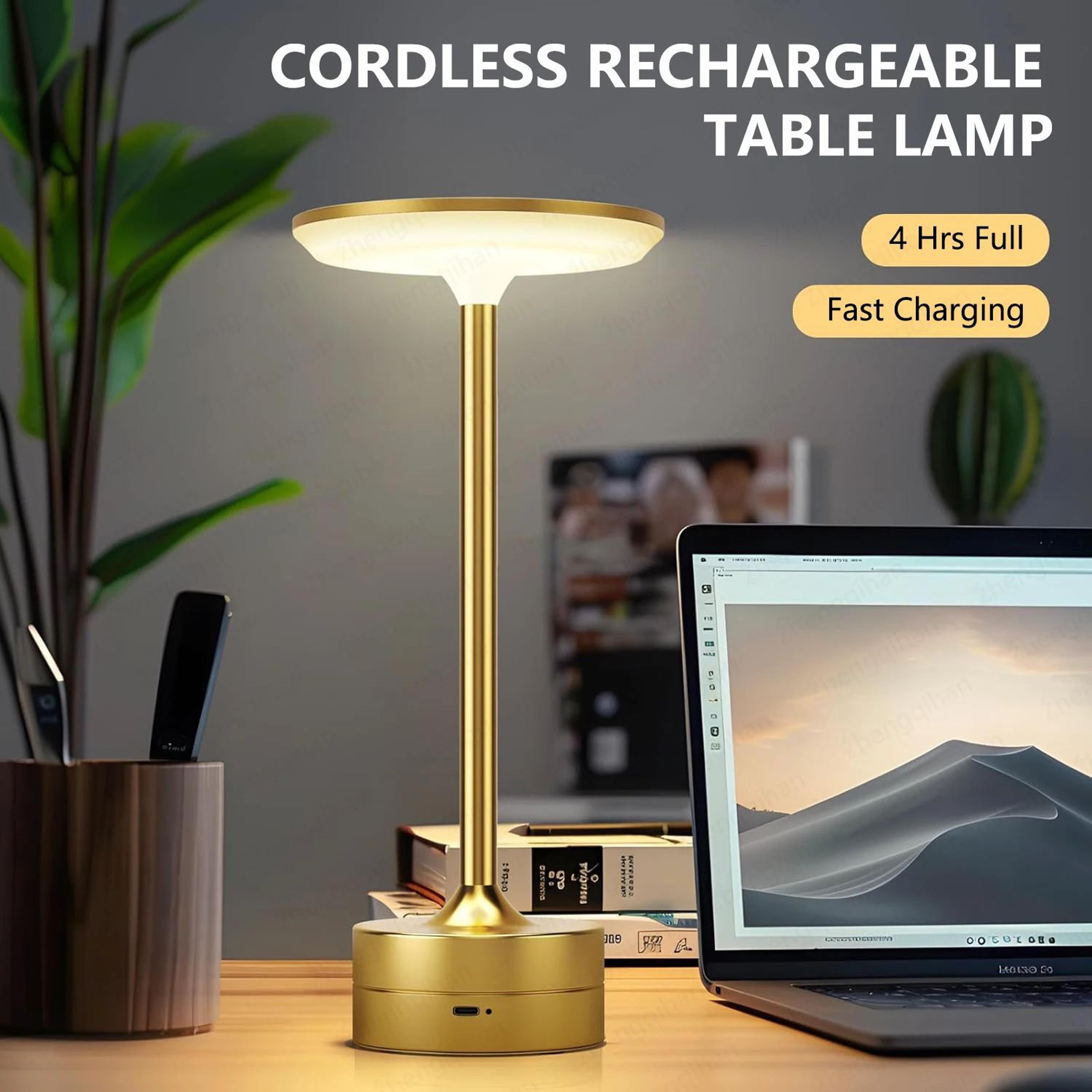 LumiTouch Rechargeable Table Lamp  Wireless Touch Sensor LED Reading Lamp For Bedroom Desk  Restaur 1