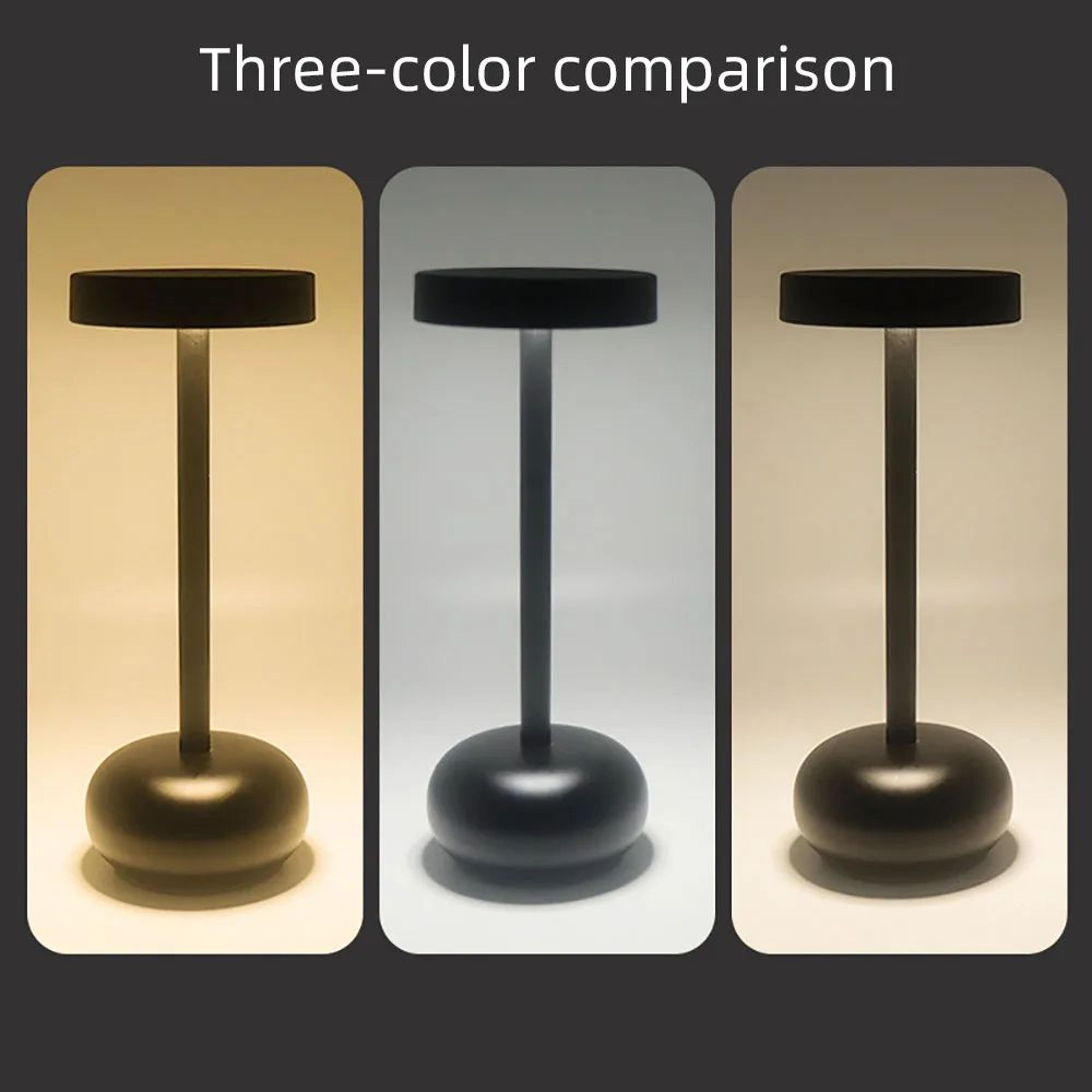 LumiTouch Rechargeable LED Table Lamp With 3Color Touch Control  USB Charging 1