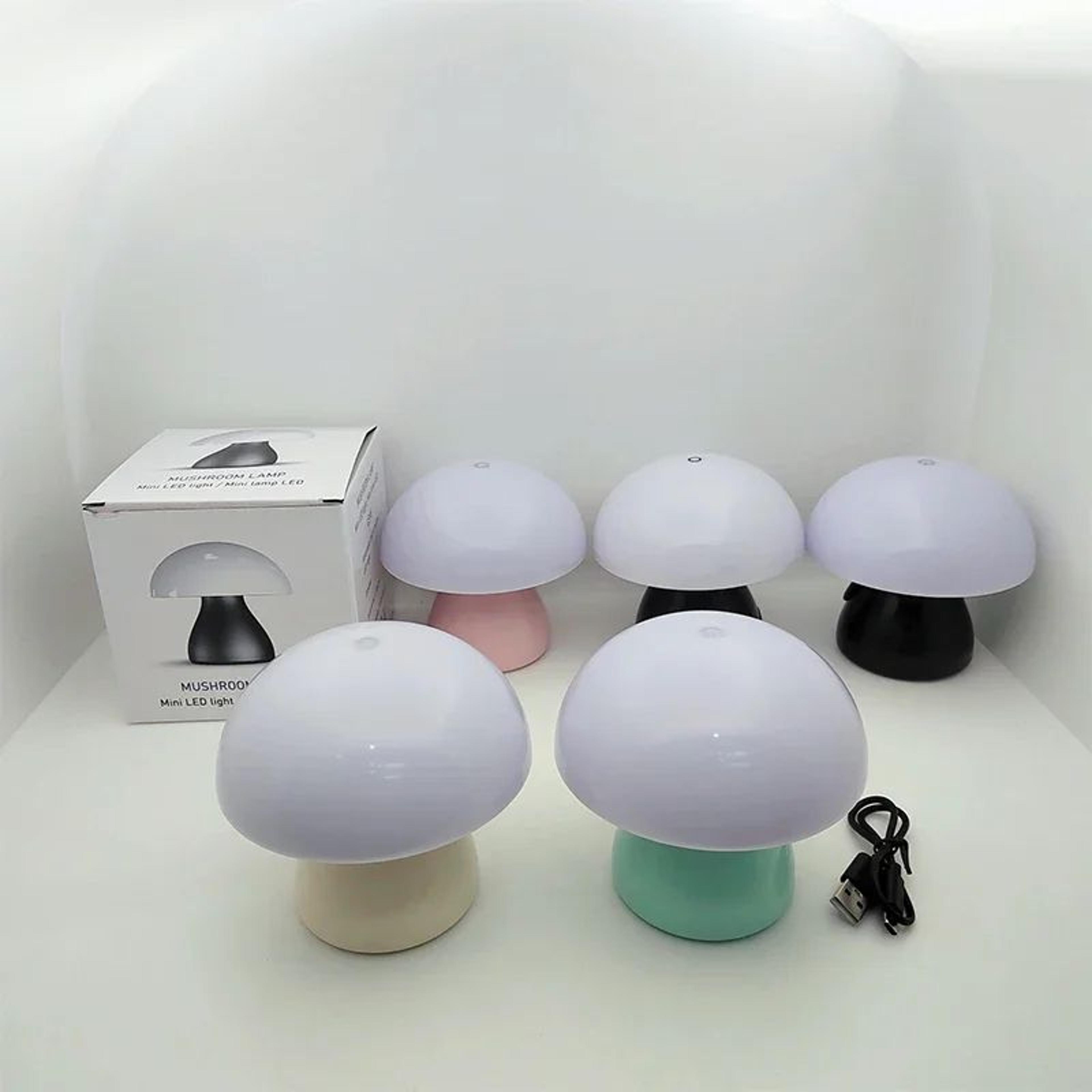 Nordic Rechargeable Table Lamp  Touch Bedside LED Desk Lamp With Mushroom Design 5