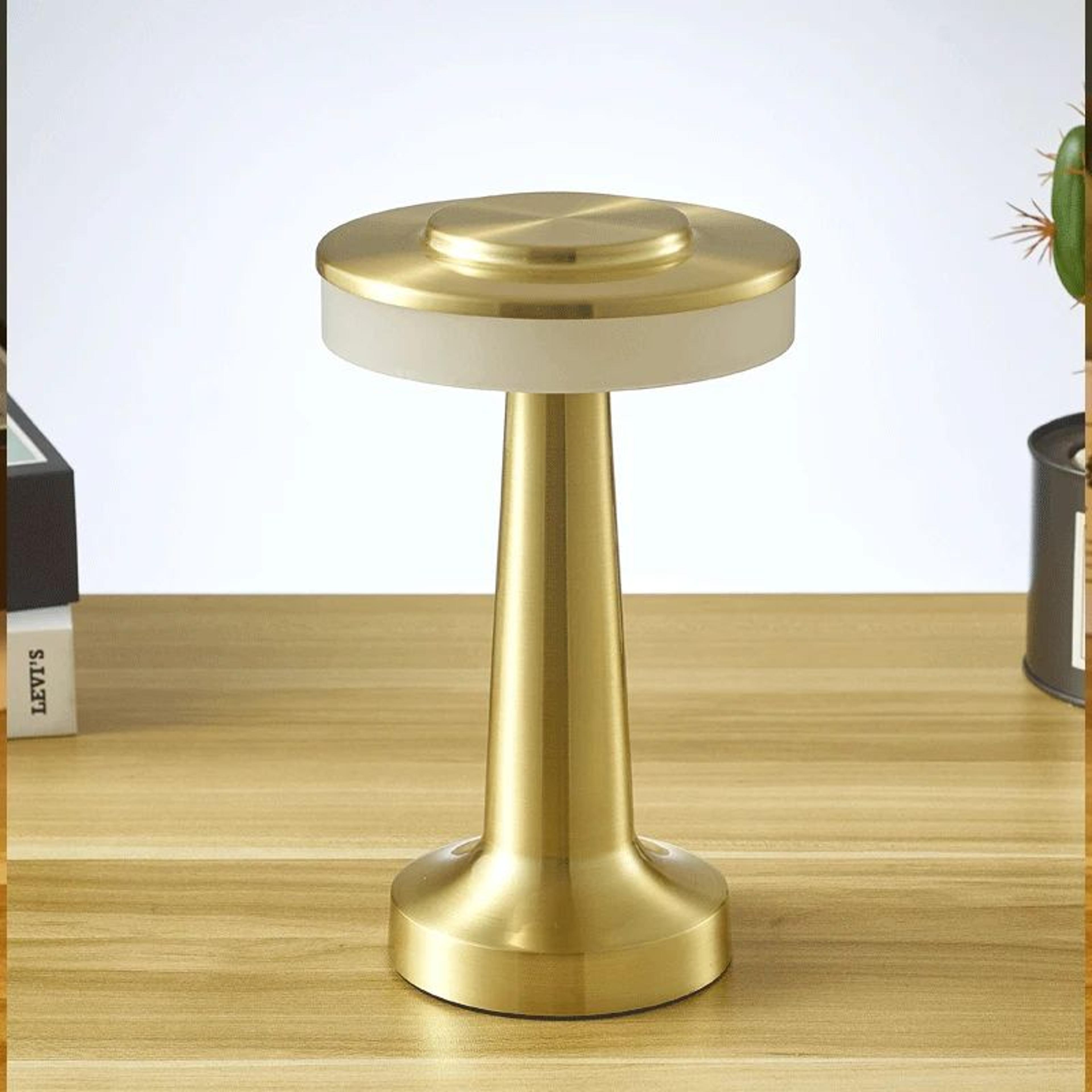 Rechargeable Touch Control LED Table Lamp  Cordless 3Color Dimmable Bedside  Dining Light 7
