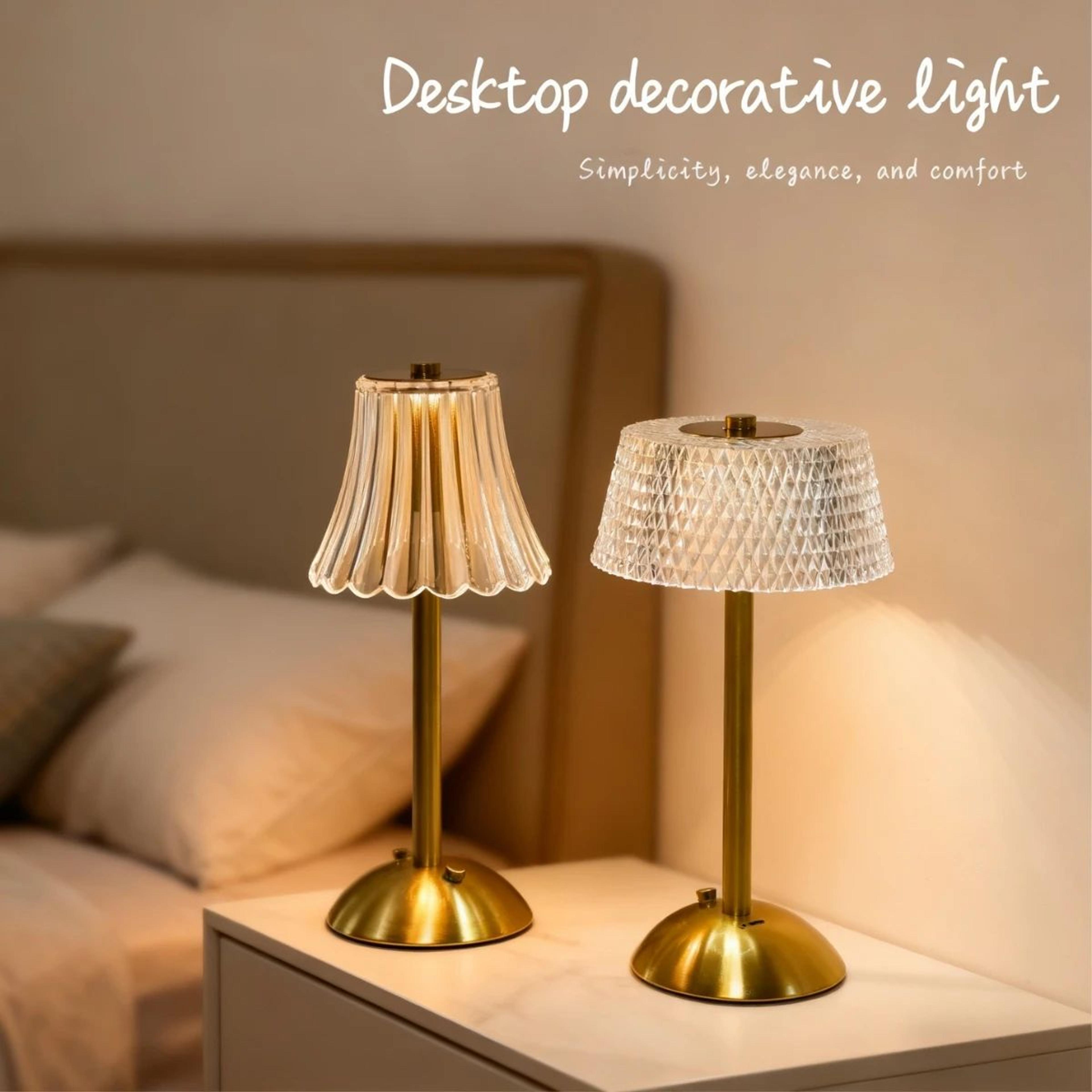 LumiTouch Rechargeable Table Lamp  LED Touch Lamp With Dimmable Cordless Bedside Light 0