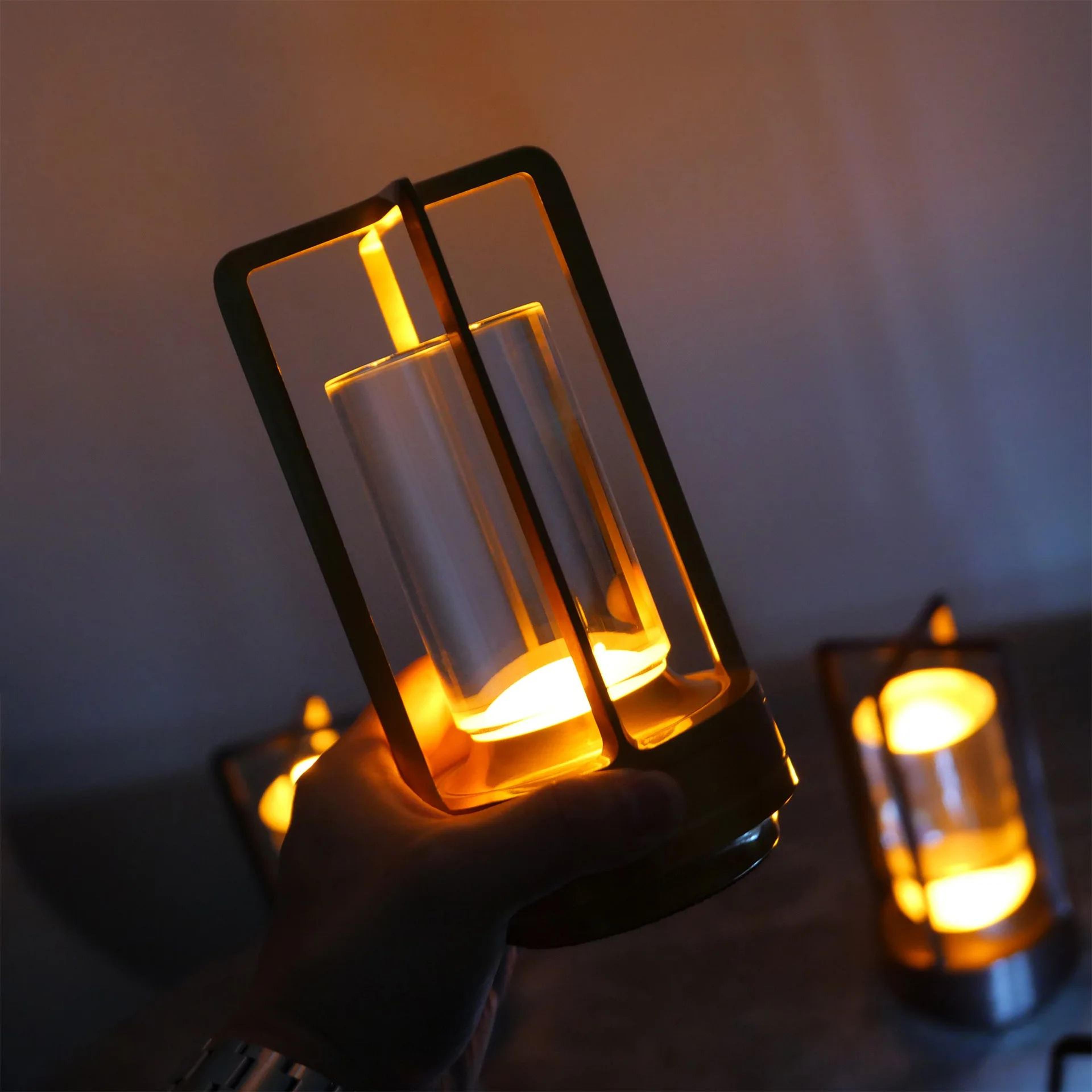 LuxeGlow Rechargeable Crystal Table Lamp With Touch Dimming LED Light 1