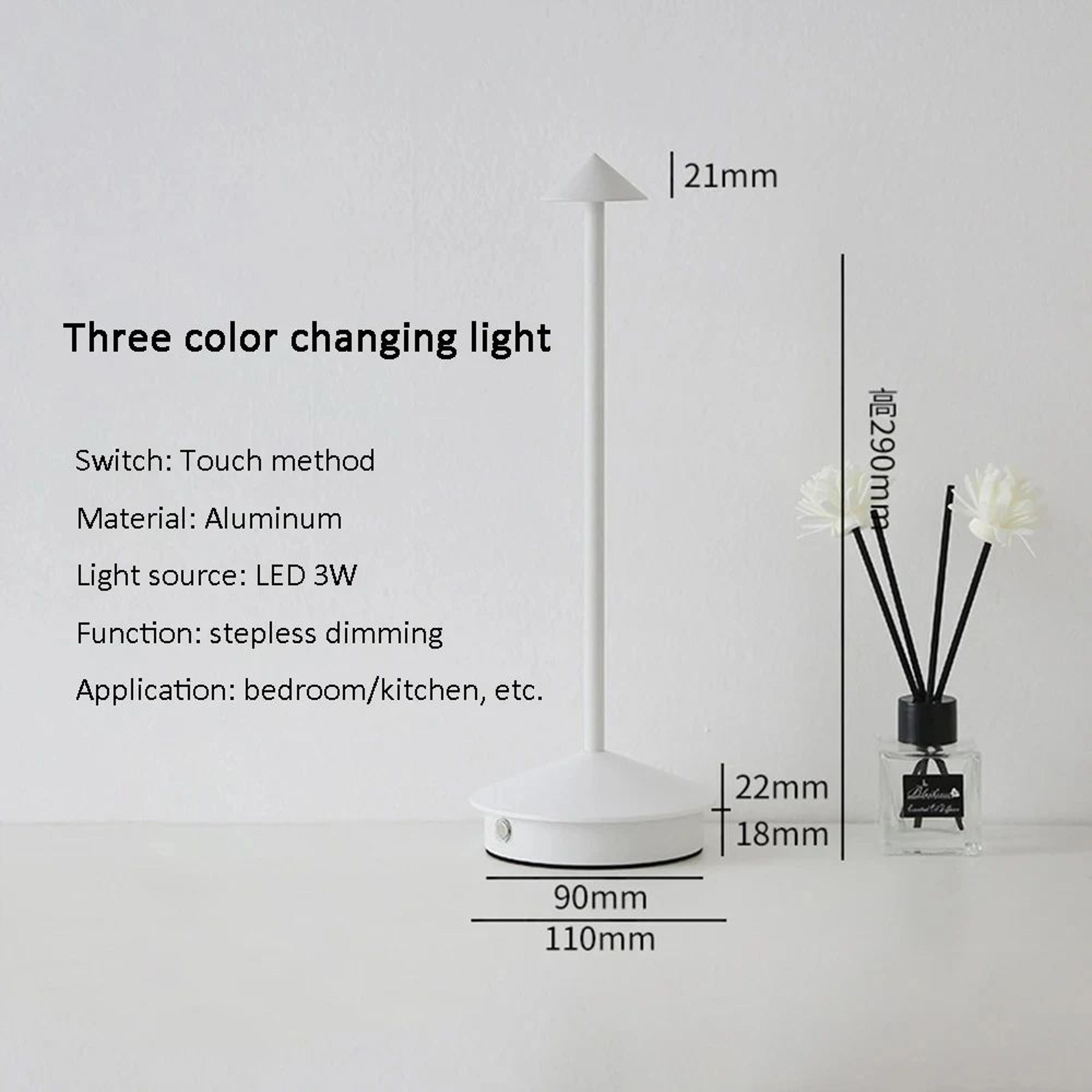 LumiTouch Cordless Table Lamp  Rechargeable LED Touch Control Dimmable Table Lamp 5