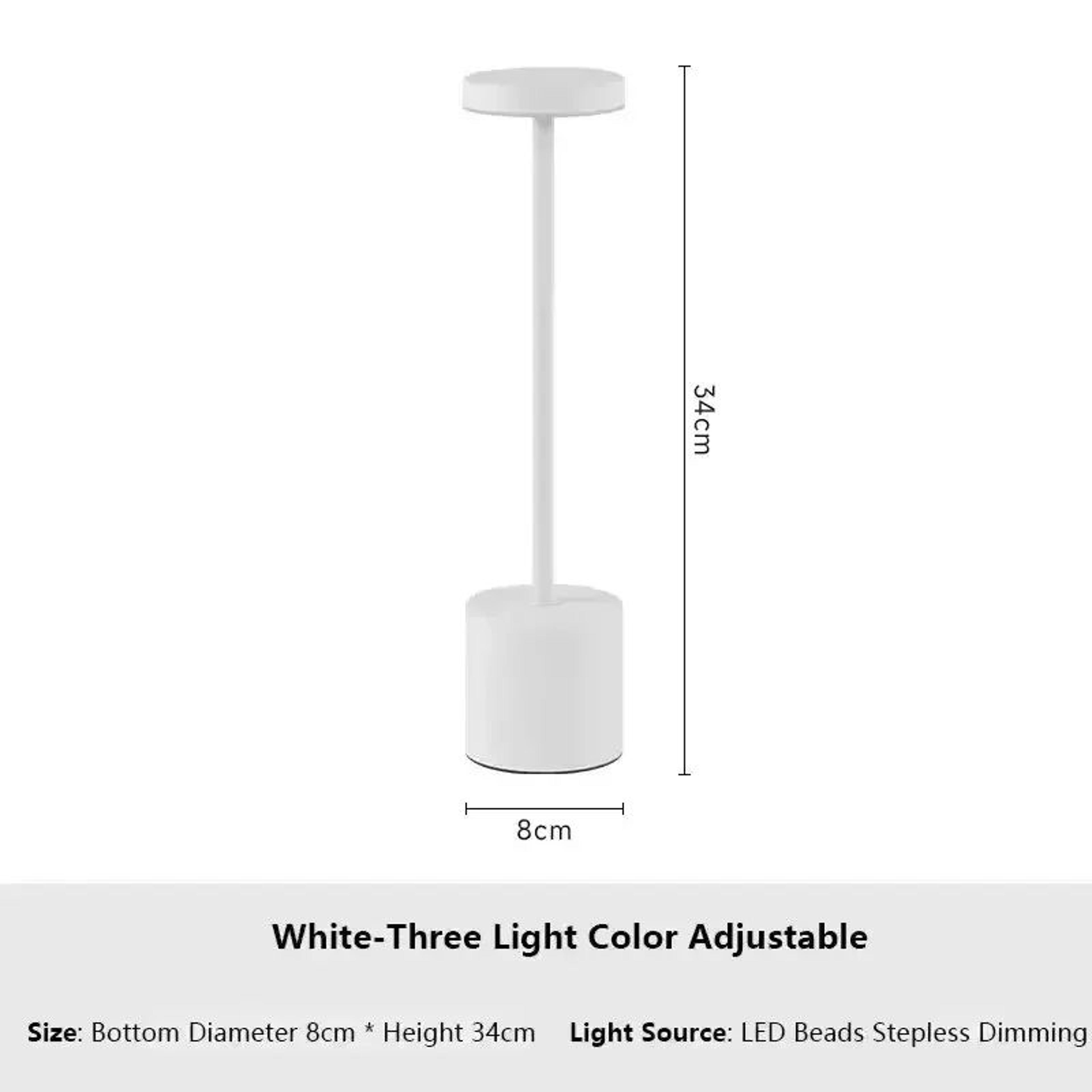 Retro Mushroom LED Table Lamp  Touch Dimmable Bedside  Desk Light 7