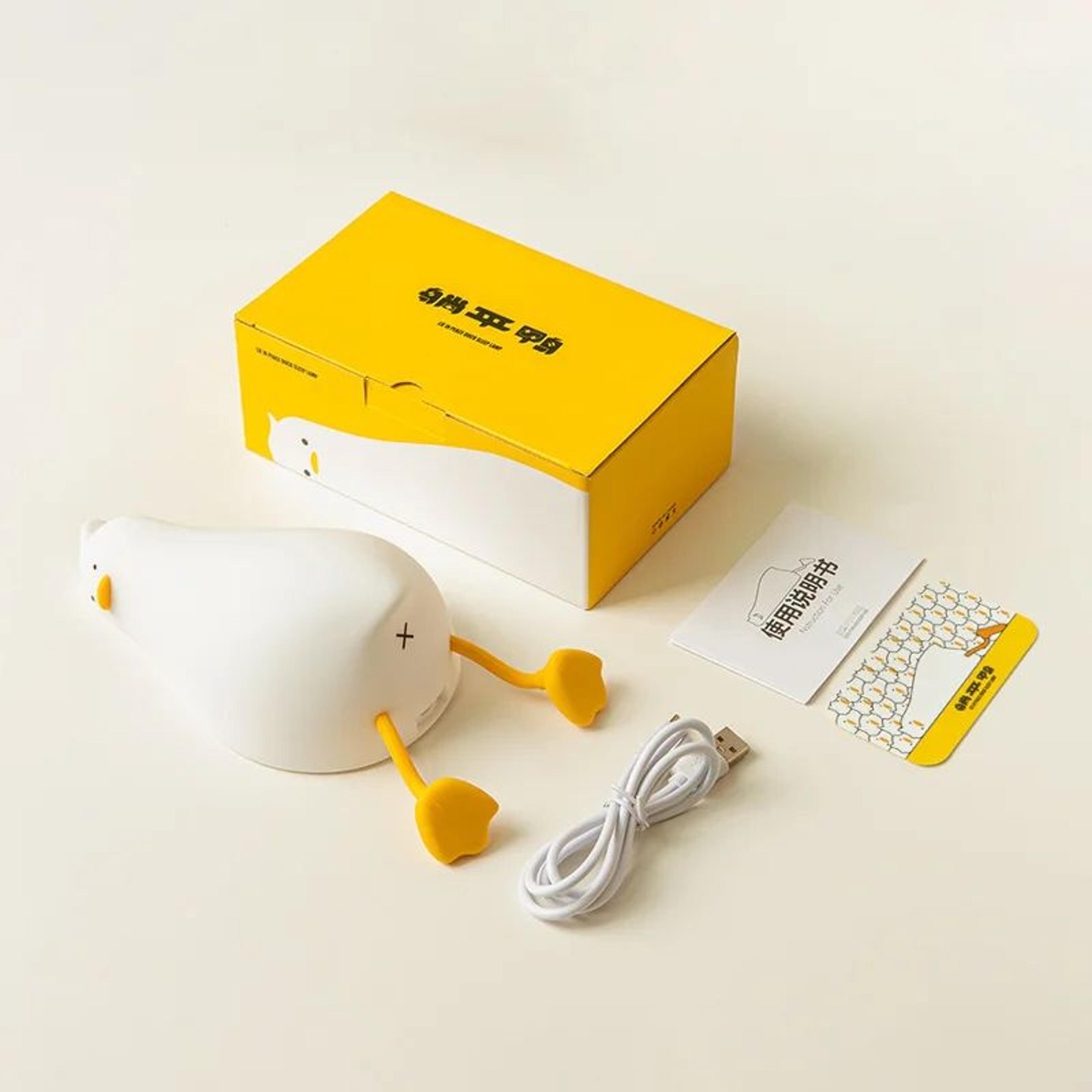 Duck Night Light Rechargeable Bedside Lamp  Soft Silicone LED Kids Night Light 5