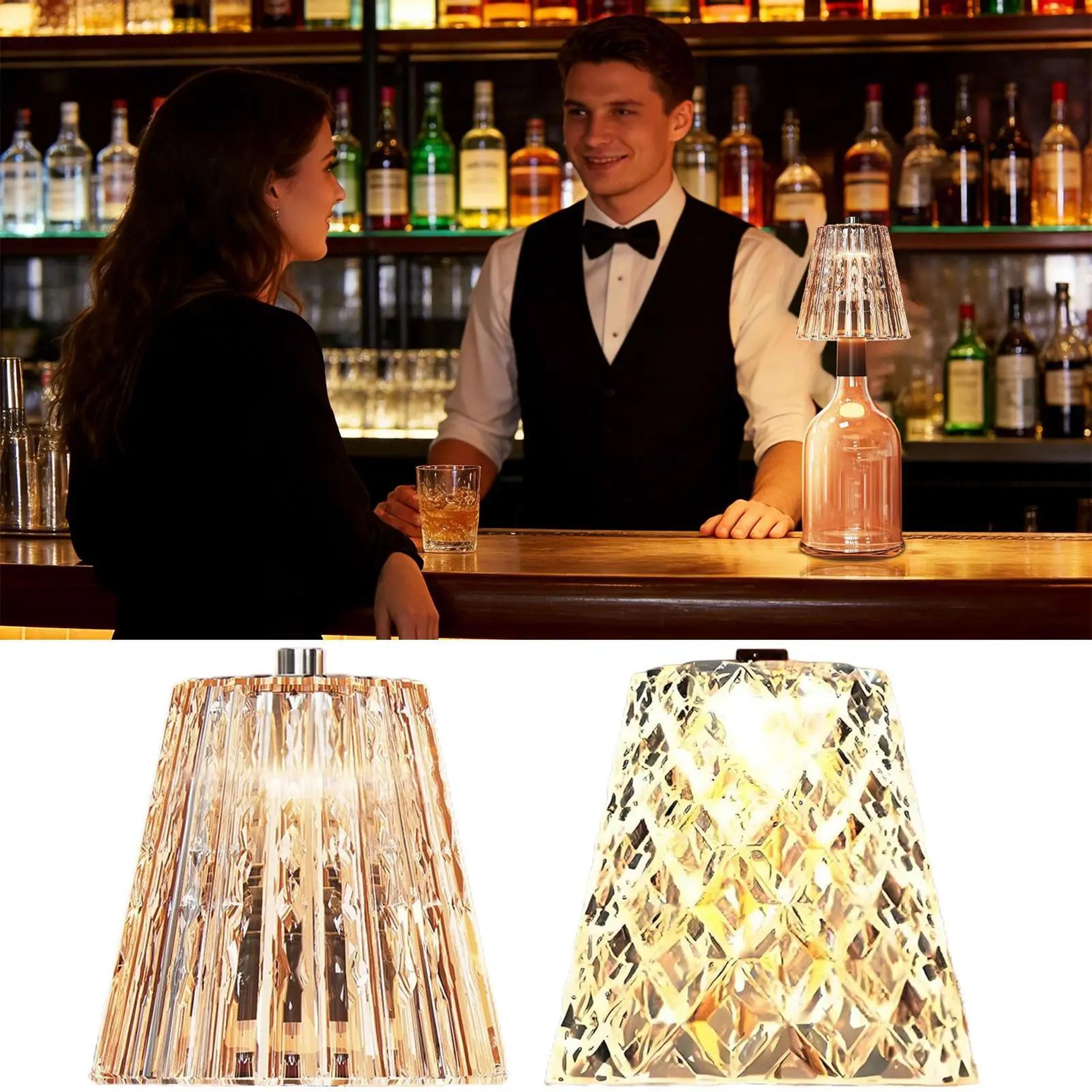 Cordless LED Bottle Lamp  Rechargeable Touch Control Table Light For Wine Bottles 0