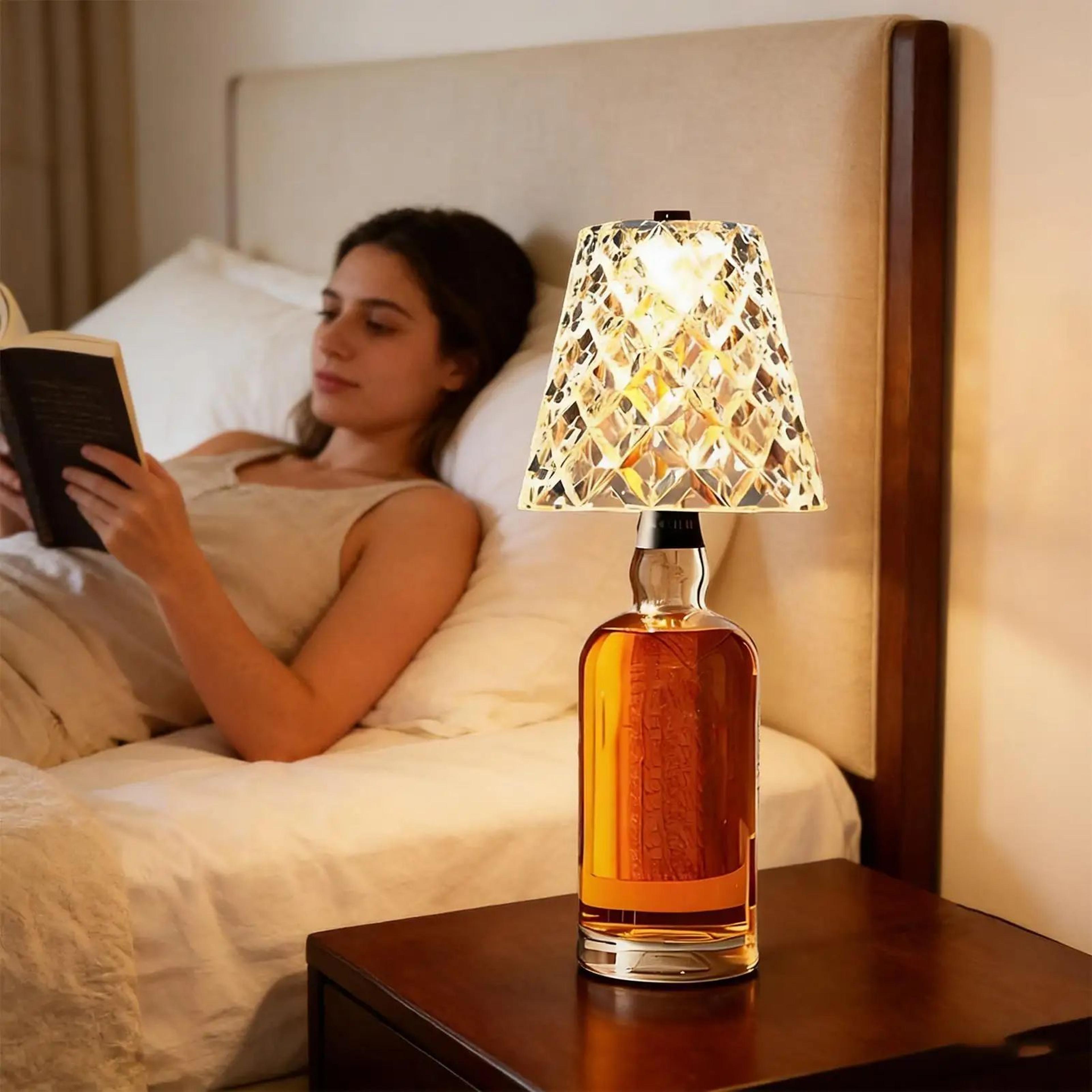 Cordless LED Bottle Lamp  Rechargeable Touch Control Table Light For Wine Bottles 1