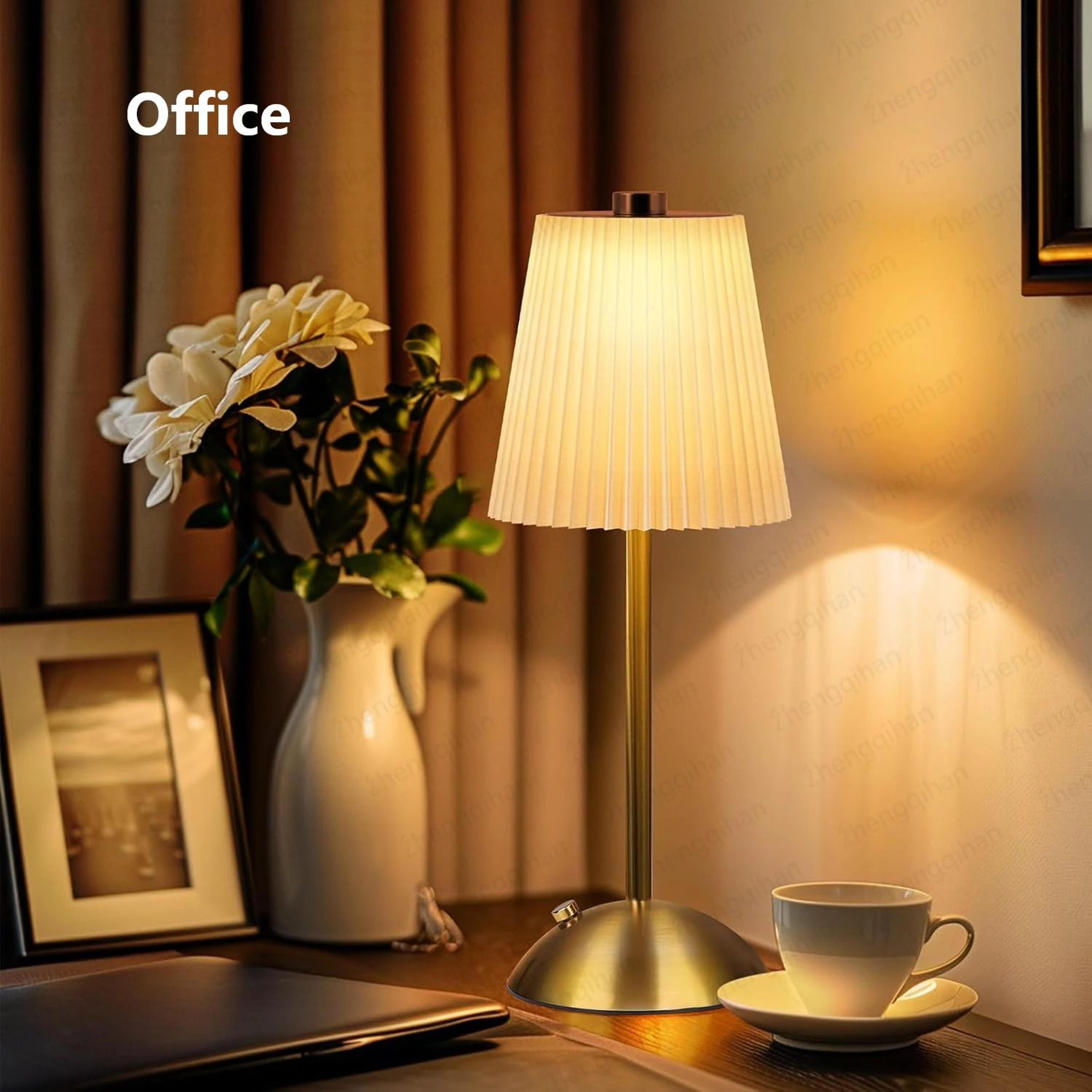 Rechargeable Touch Sensor LED Table Lamp  Wireless Reading  Bedside Light 5