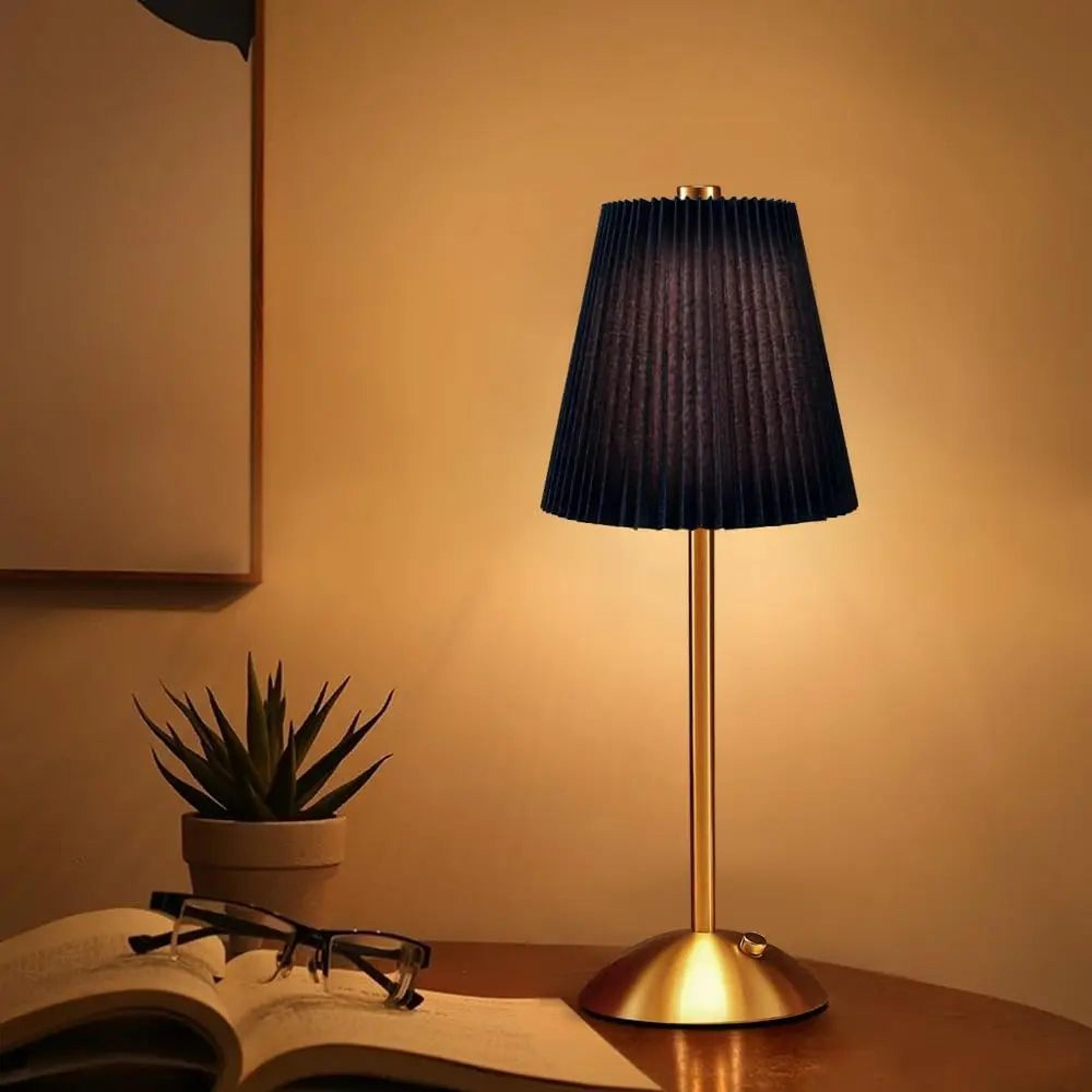 Rechargeable Touch Sensor LED Table Lamp  Wireless Reading  Bedside Light 7