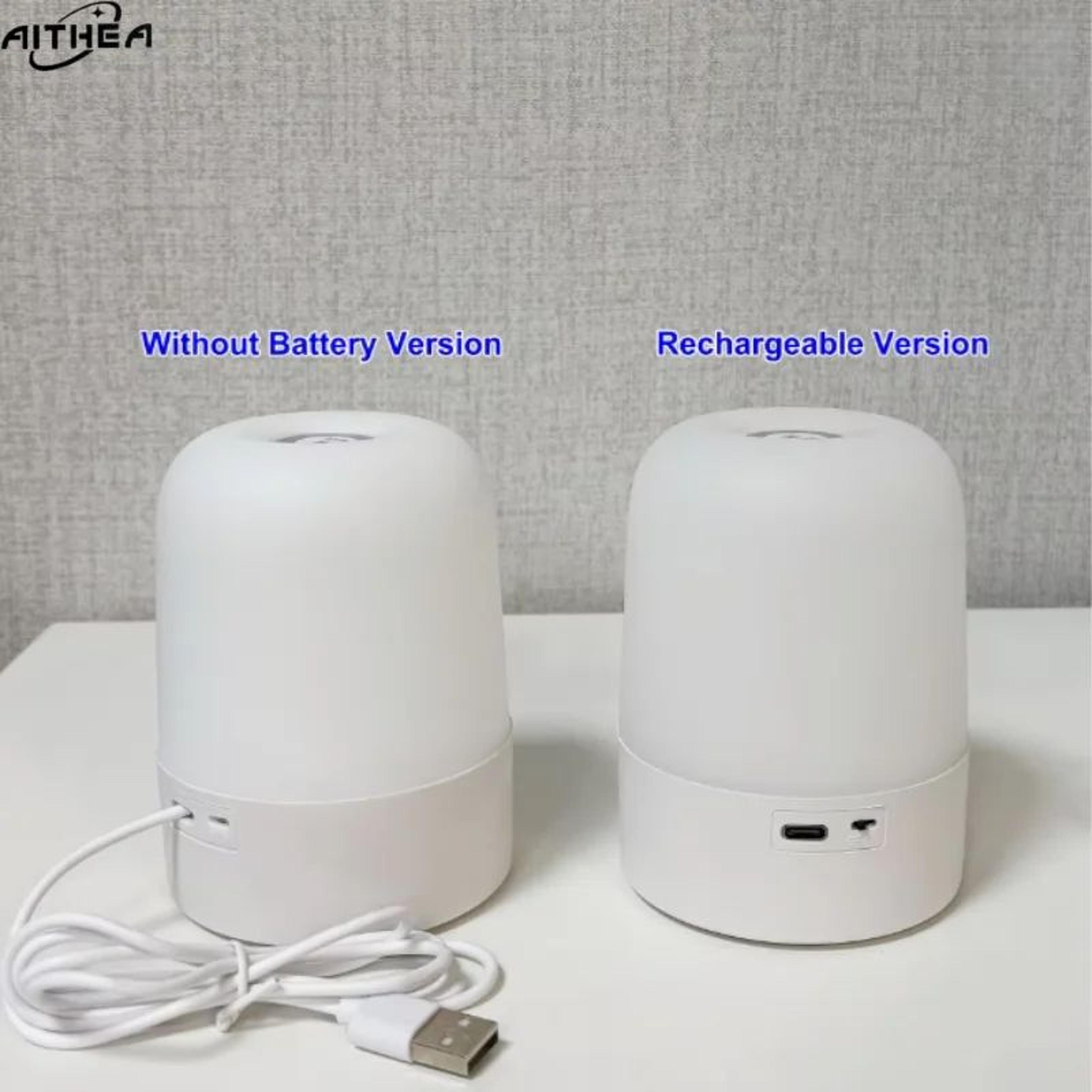 AITHEA LED Night Light Touch Bedside Lamp  3Color Dimmable Table Lamp With USB Rechargeable Design 5