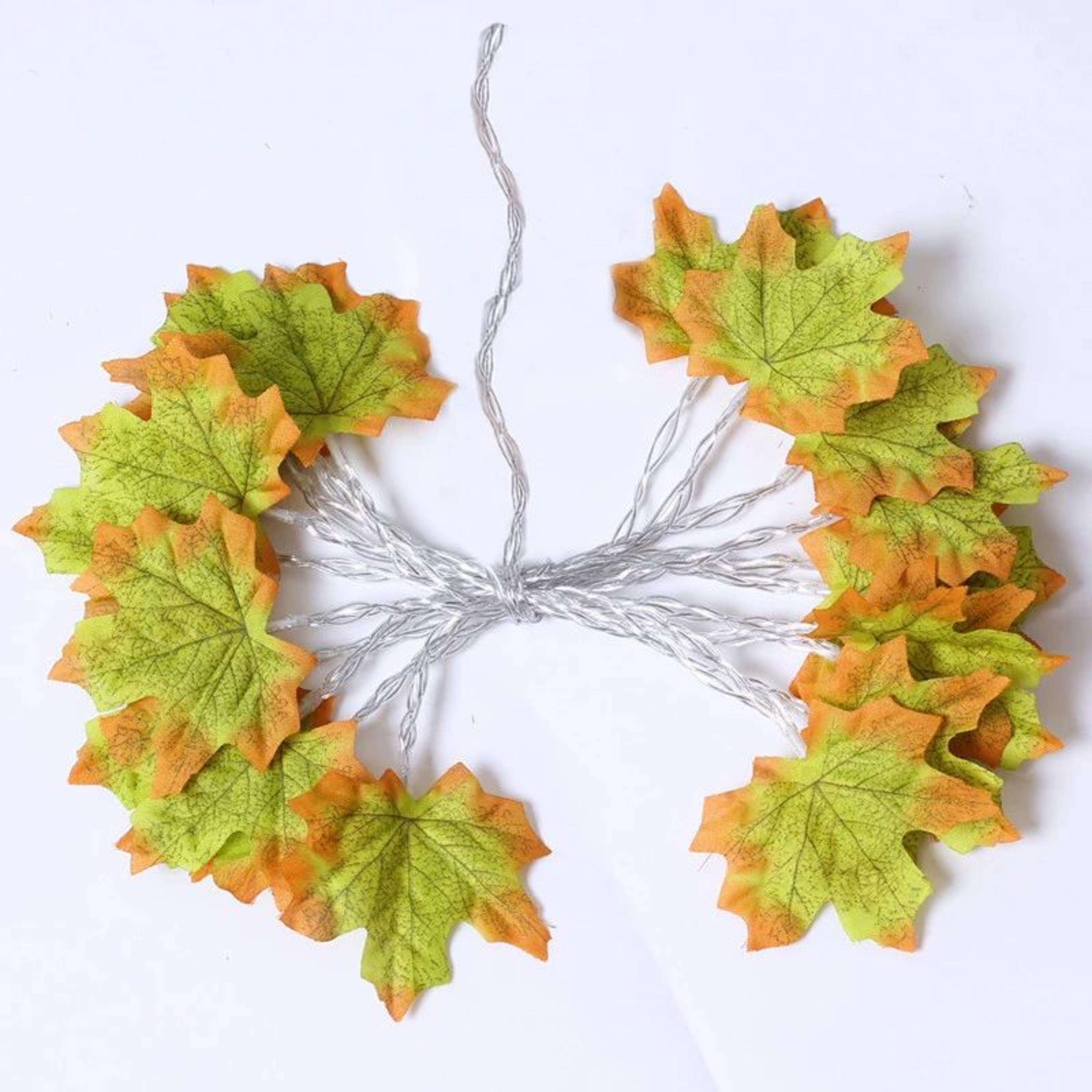 Autumn Glow Maple Leaf String Lights  LED Fall Garland For Thanksgiving  Halloween 10