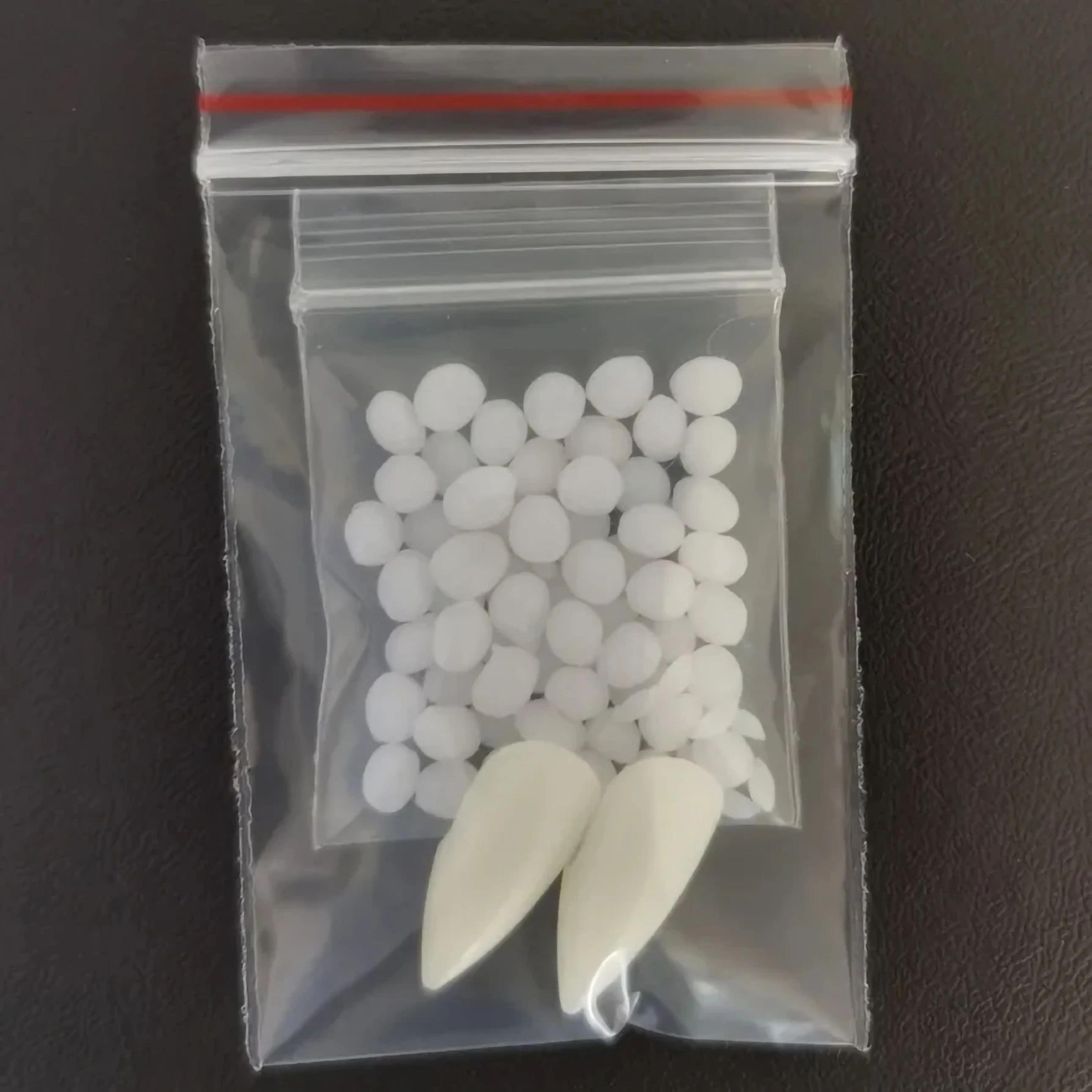 Realistic Vampire Fangs With Adhesive For Halloween Cosplay 7