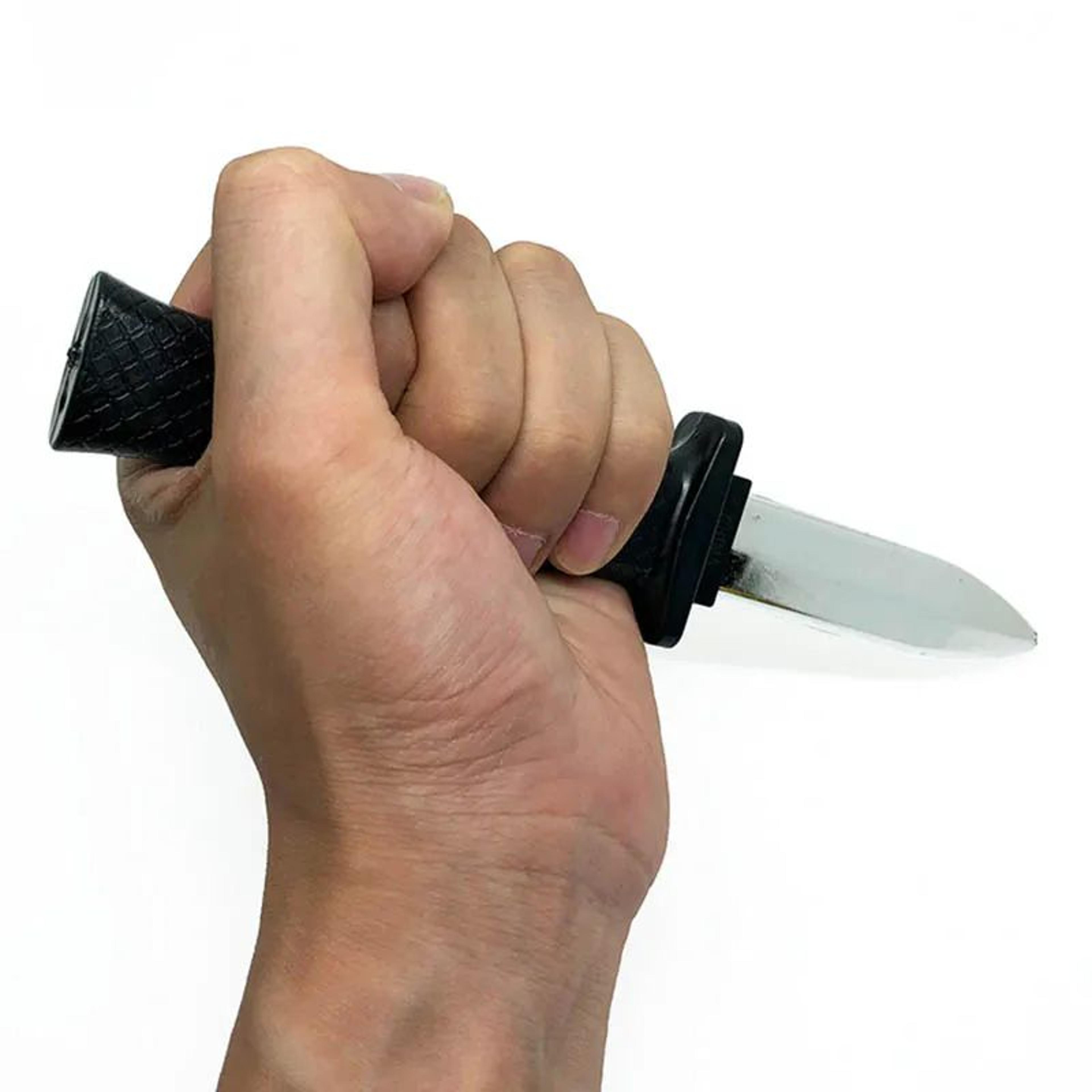 Retractable Knife Prop  Fake Halloween Costume  Prank Accessory 3