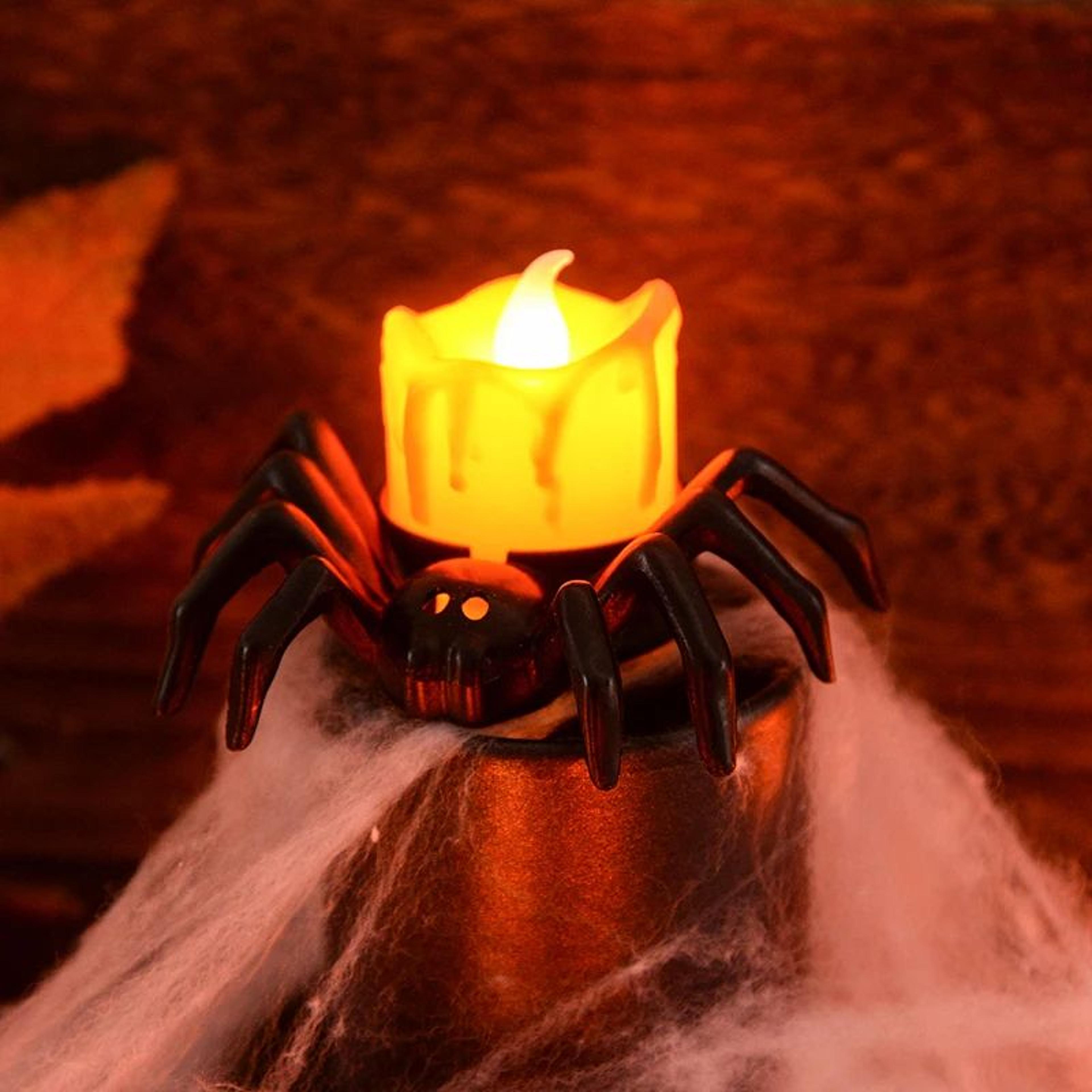 Spider Pumpkin Halloween LED Candle Lamp 2