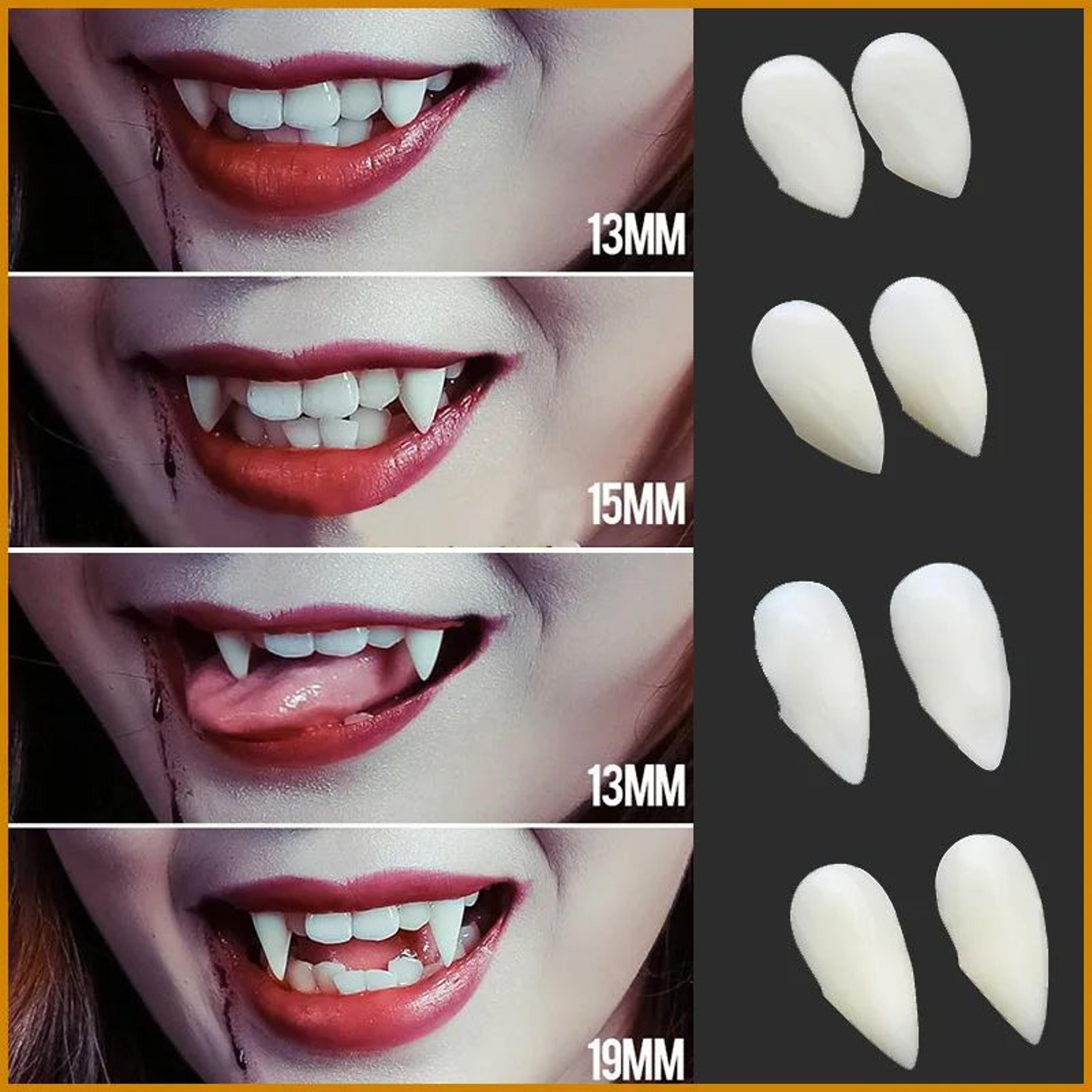 ShadowBite Vampire Fangs With Adhesive  5Pair Halloween Cosplay False Teeth 1