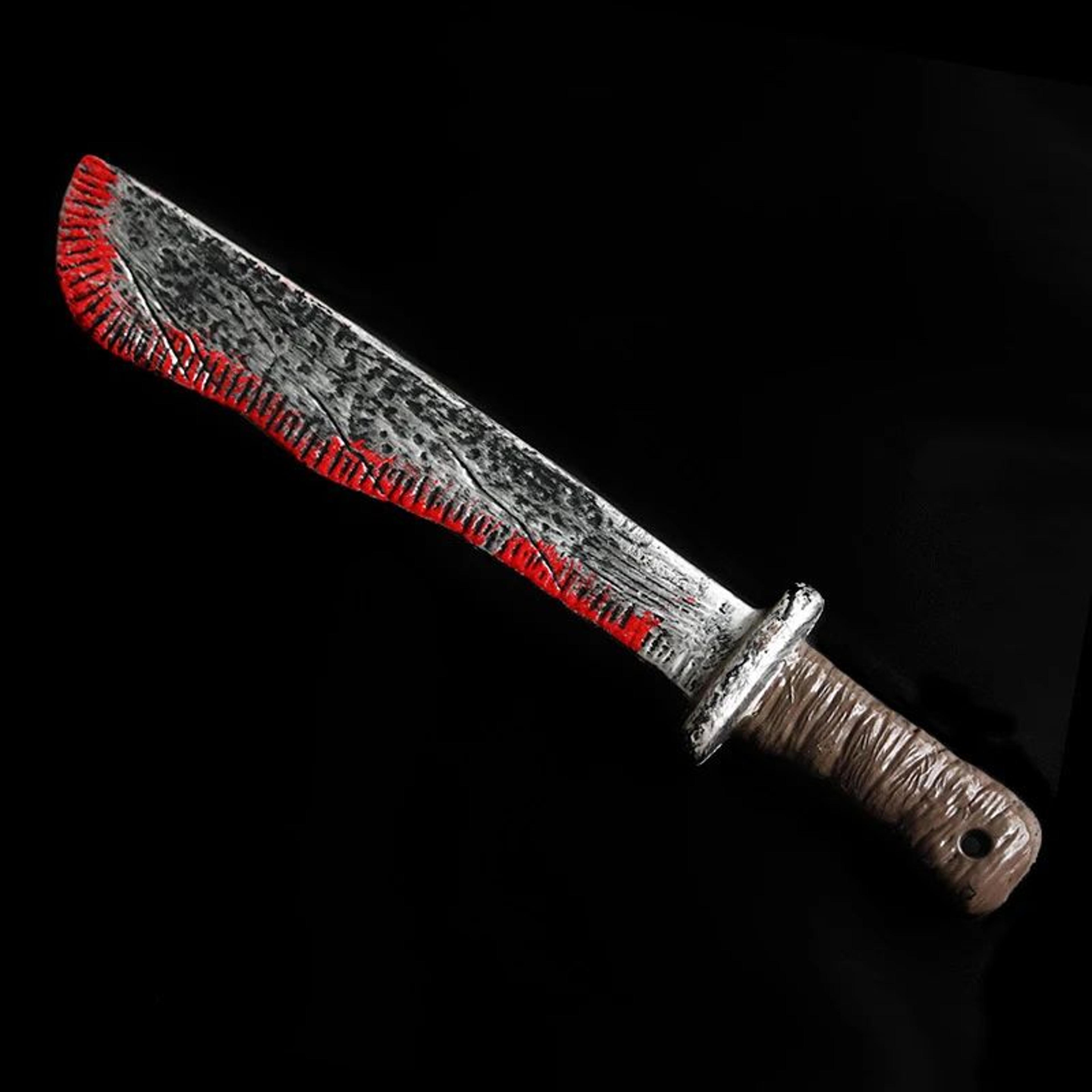 Bloody Machete Halloween Prop Knife For Horror Costumes And Party Decor 1