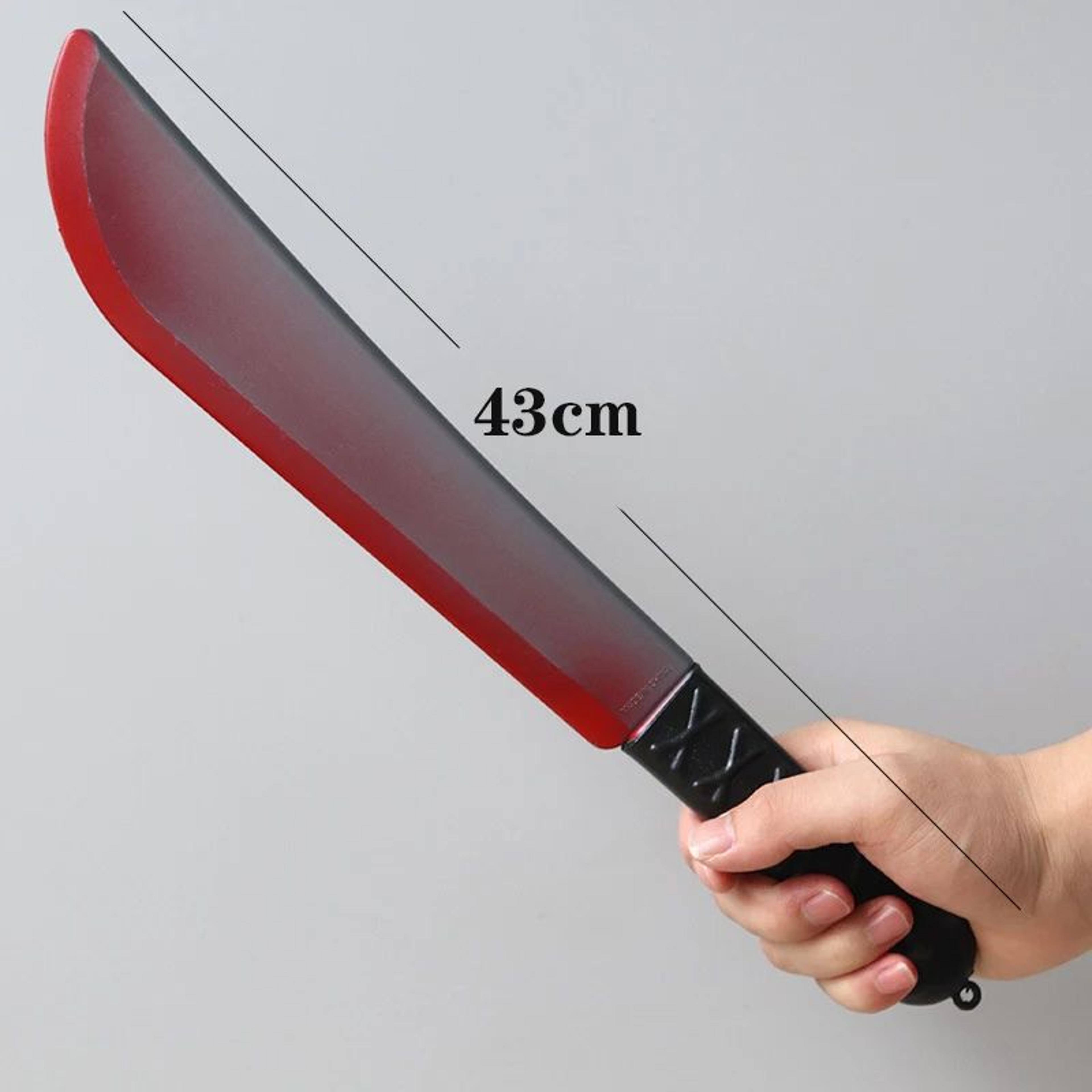 Bloody Machete Halloween Prop Knife For Horror Costumes And Party Decor 12
