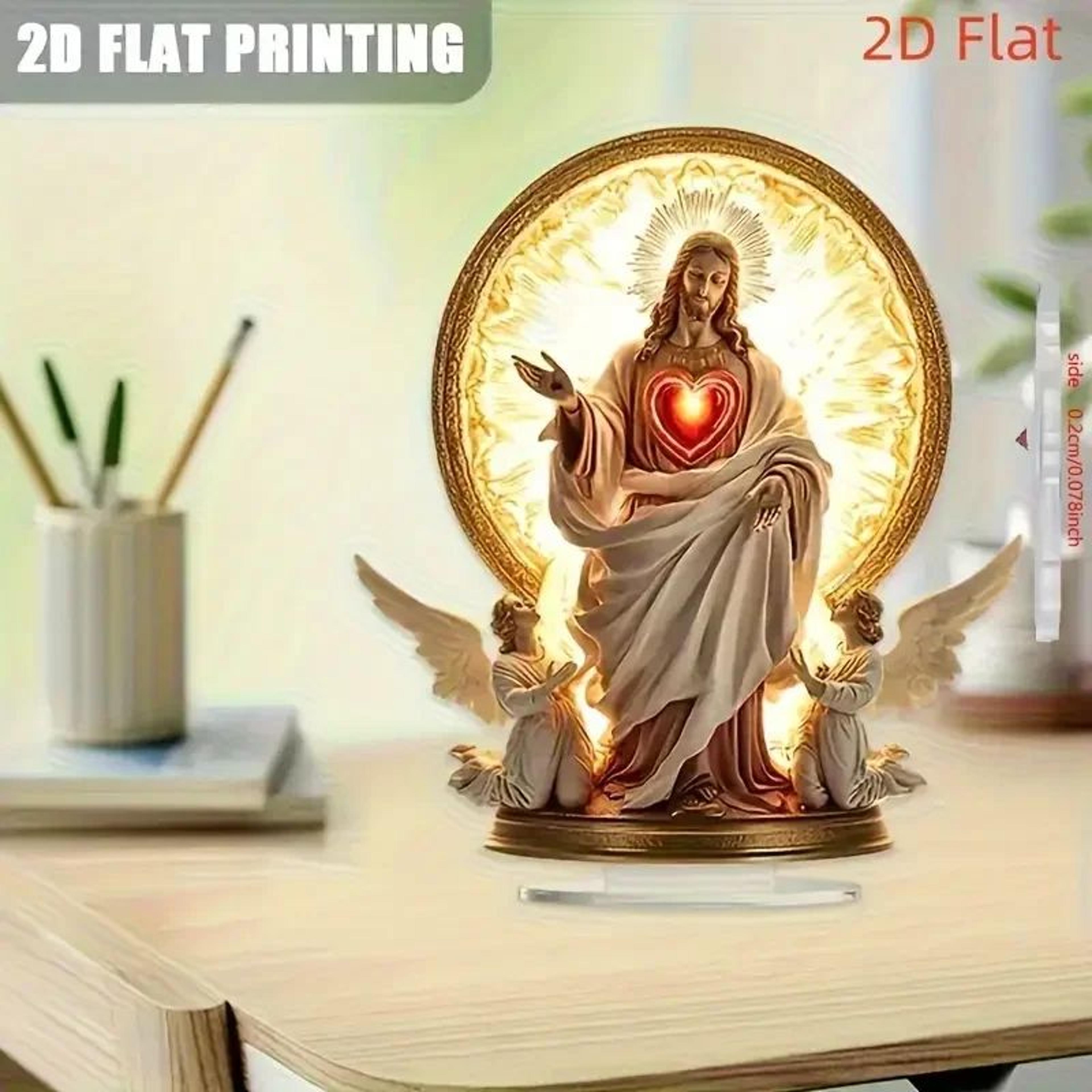 Sacred Birth Nativity Scene Acrylic Holy Family Christmas Decor 4