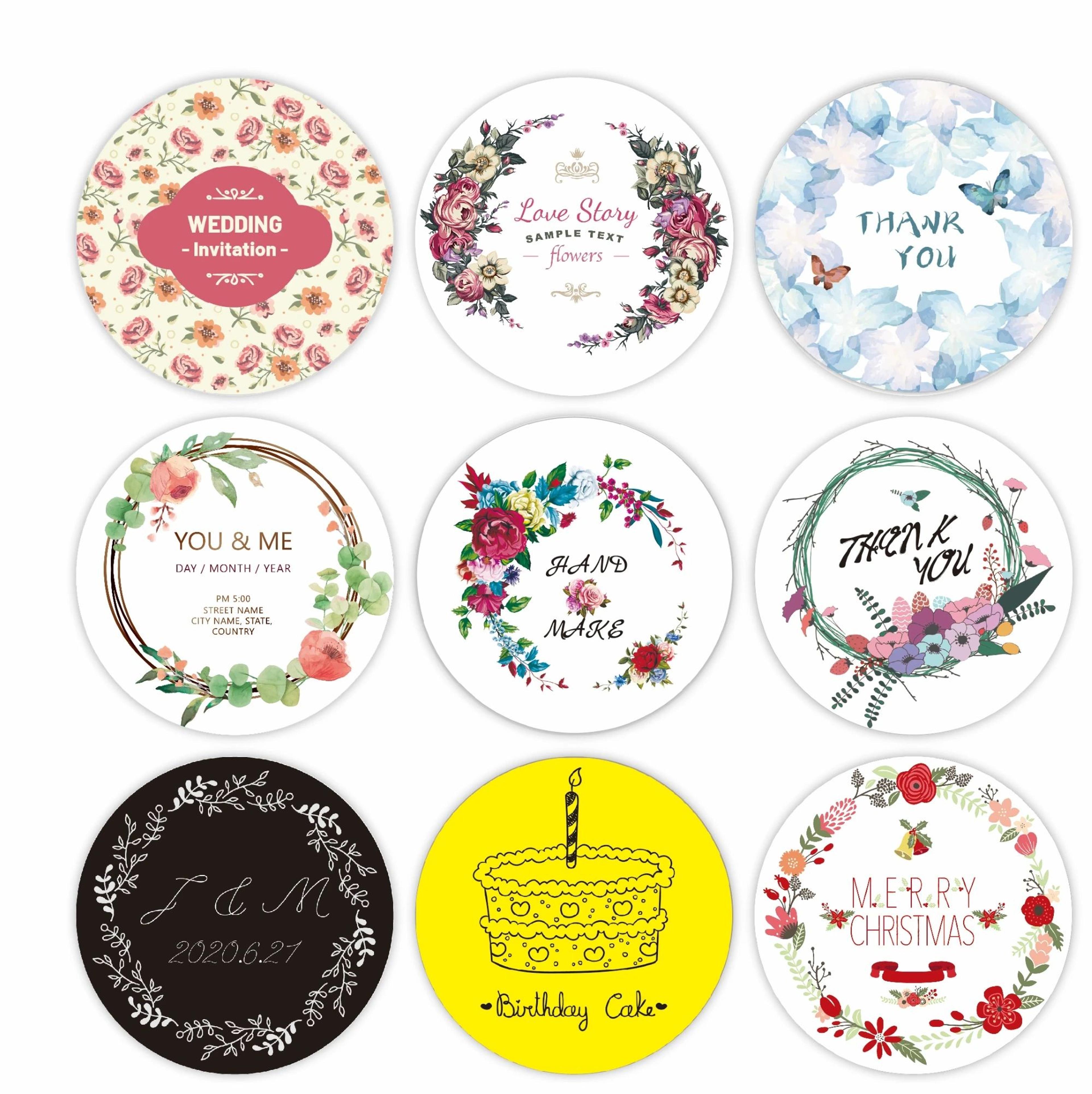 Custom Logo Stickers Personalized Thank You Labels For Packaging 2