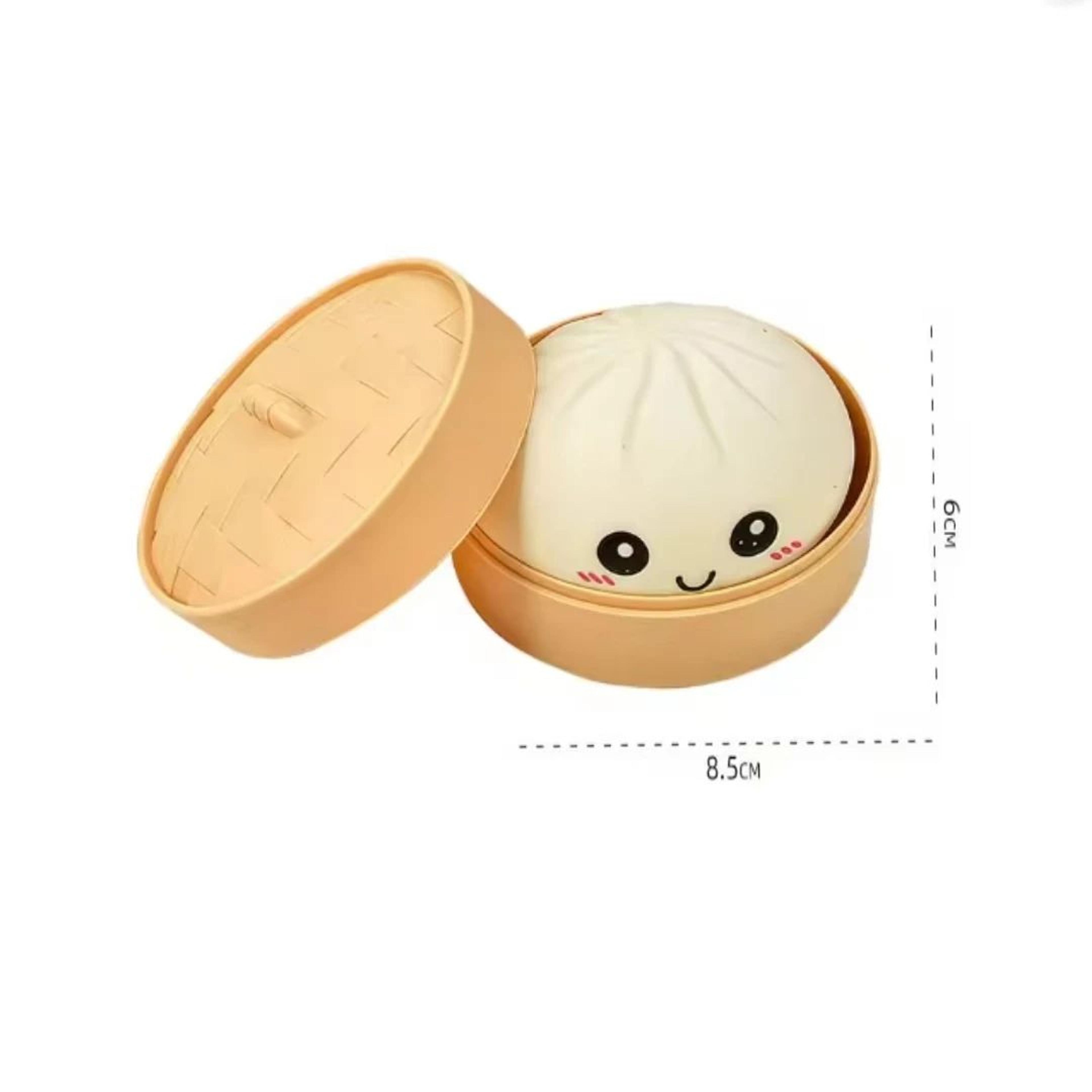 Dumpling Squishy Stress Ball With Bamboo Steamer Sensory Fidget Toy 17