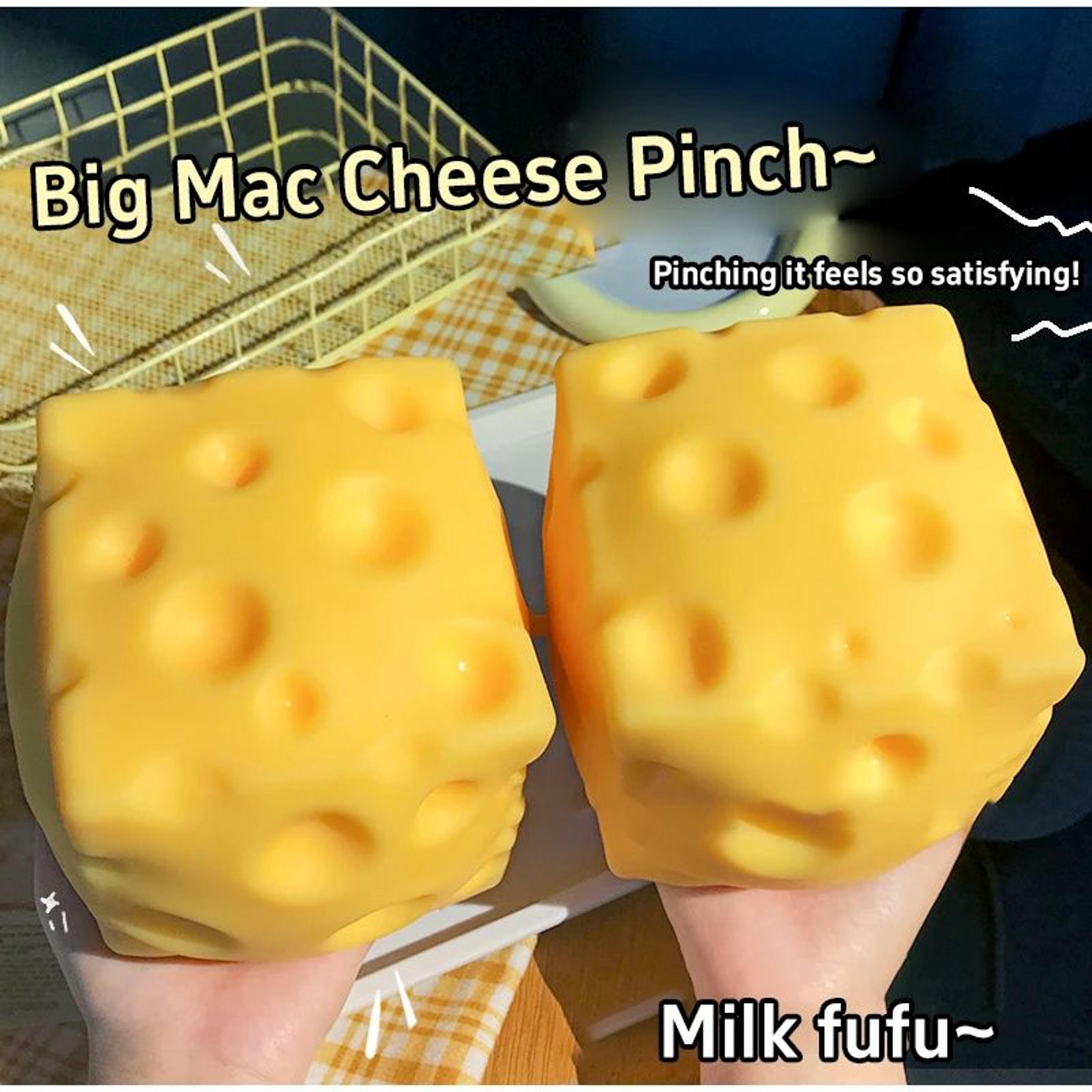 mellowcheese 5cm cheese squishy stress relief fidget toy