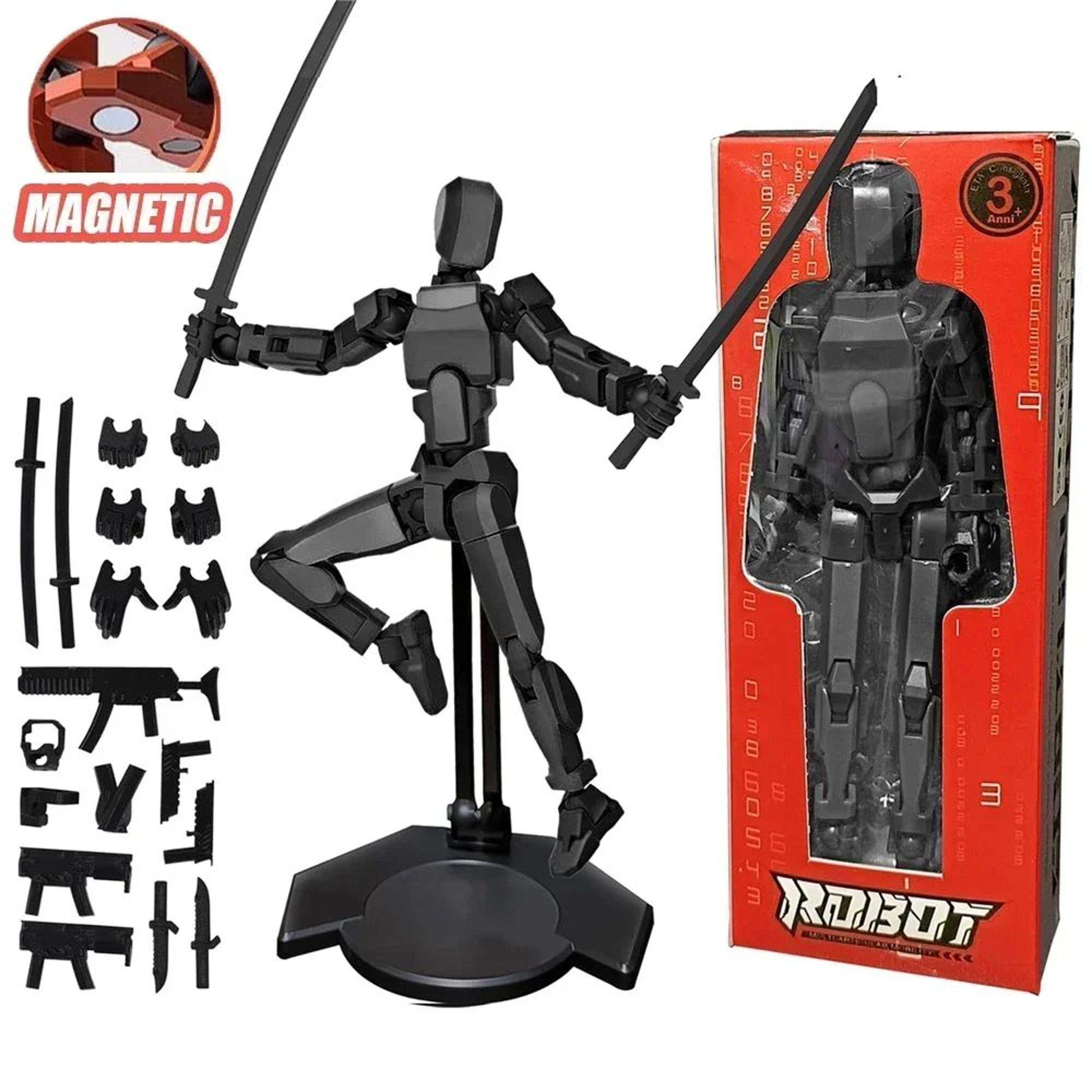Nova T13 Poseable Action Figure With Display Holder 10