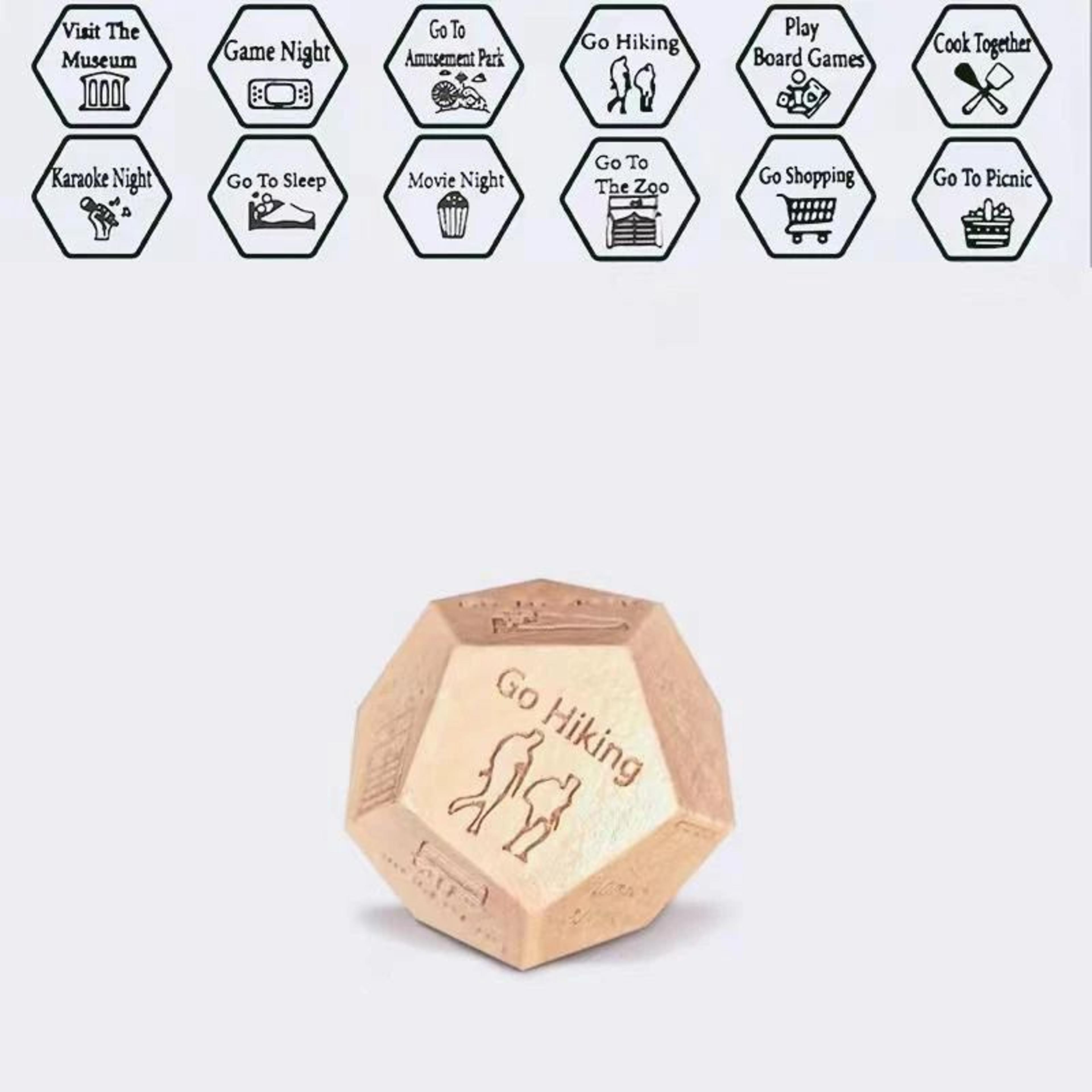 Dinner Decider Food Decision Dice For Couples Date Night Gift 12