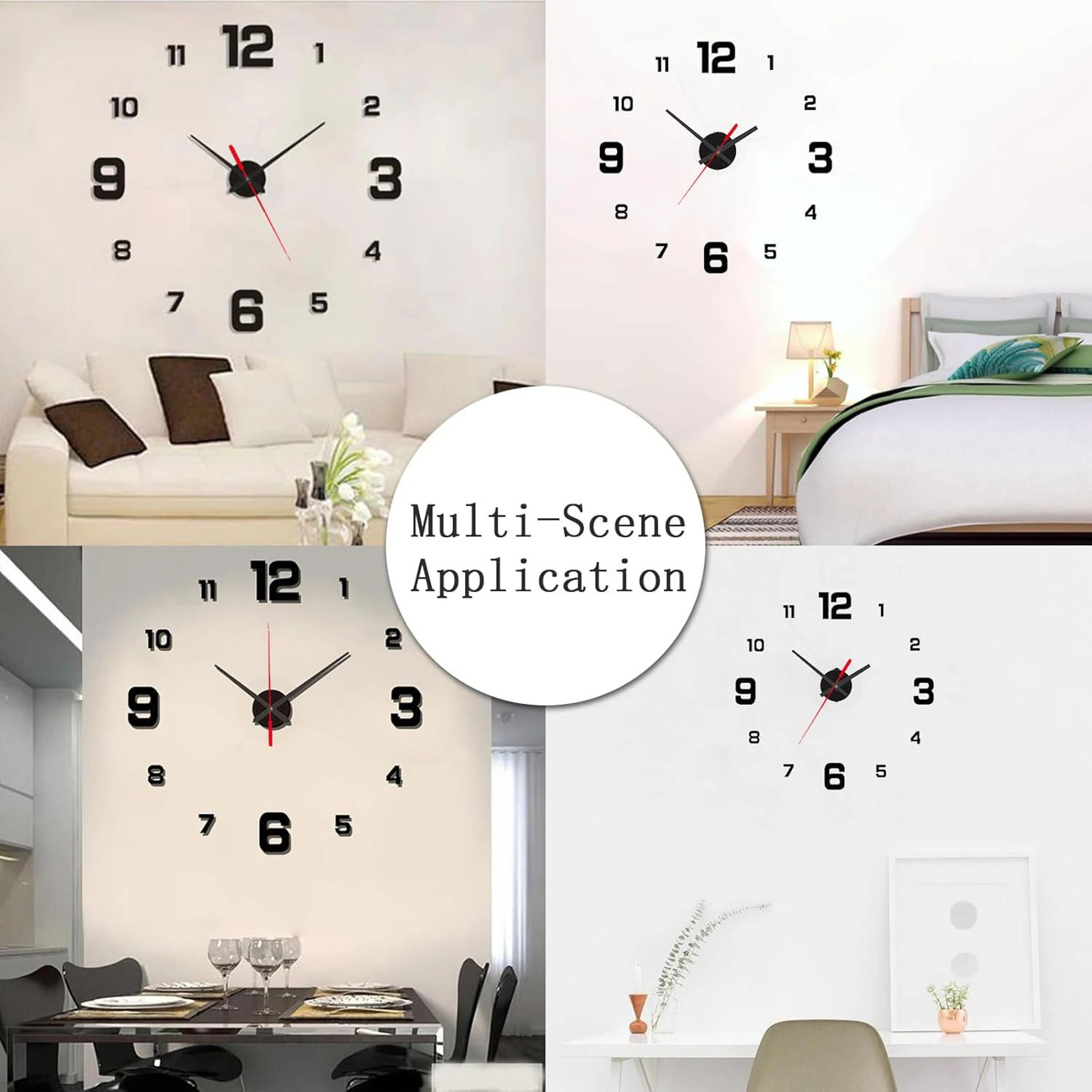 Modern 3D DIY Frameless Wall Clock With Silent Movement 3