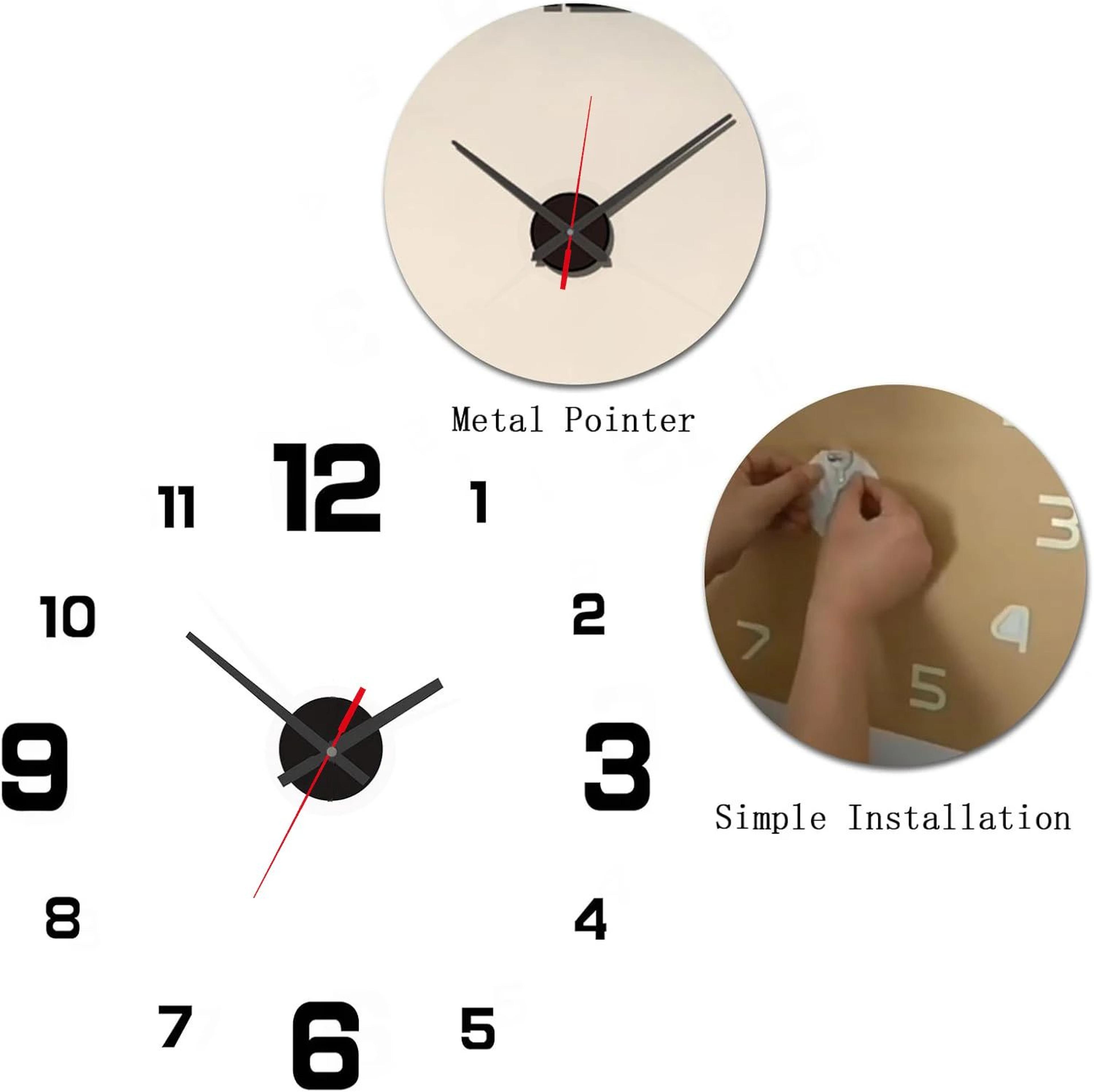 Modern 3D DIY Frameless Wall Clock With Silent Movement 4