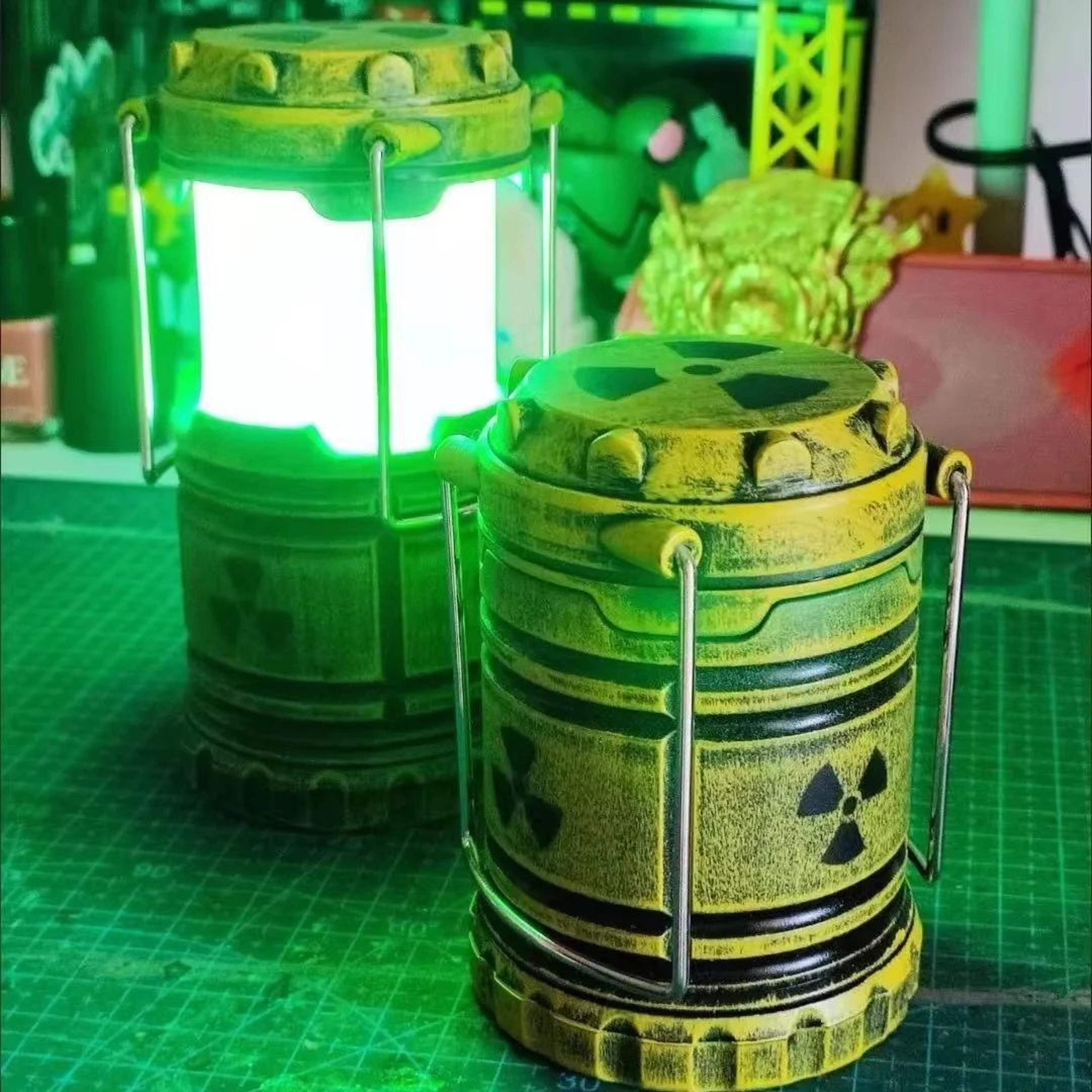 Mini Nuclear Reactor Night Light SciFi LED Lantern 3