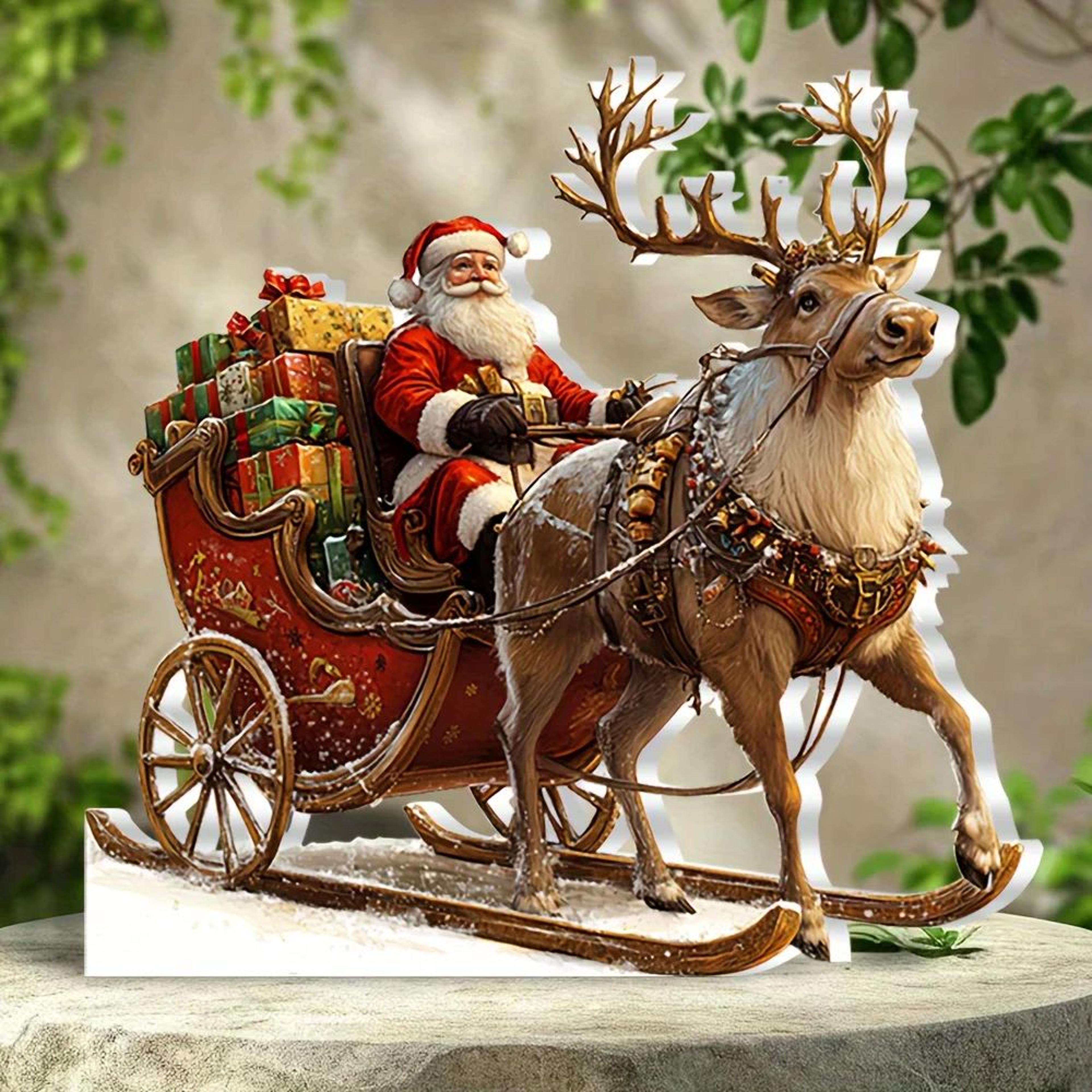 bohemian christmas acrylic desktop decoration