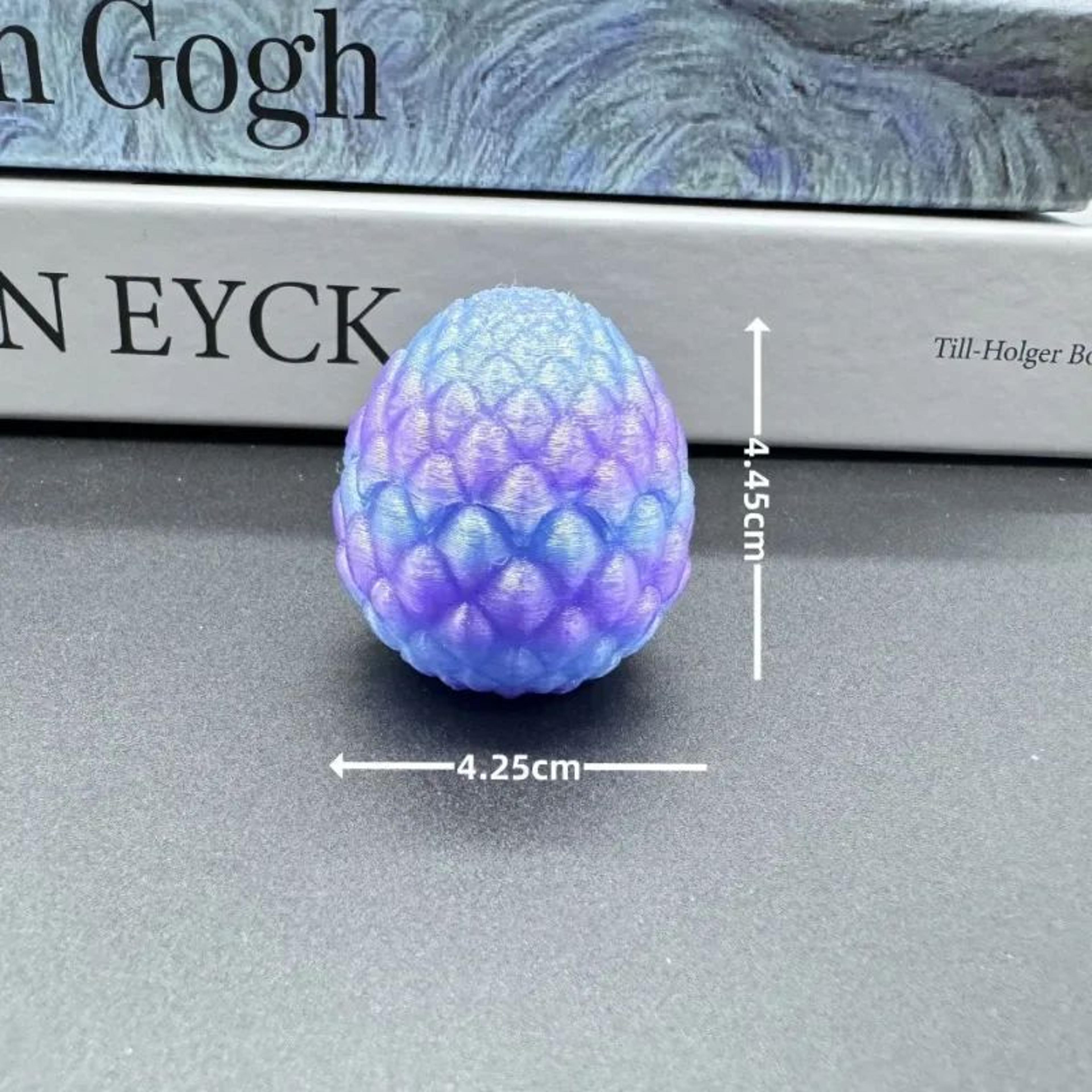 Hatching Dragon Egg 3D Printed Dragon Figurine Desk Decor 2