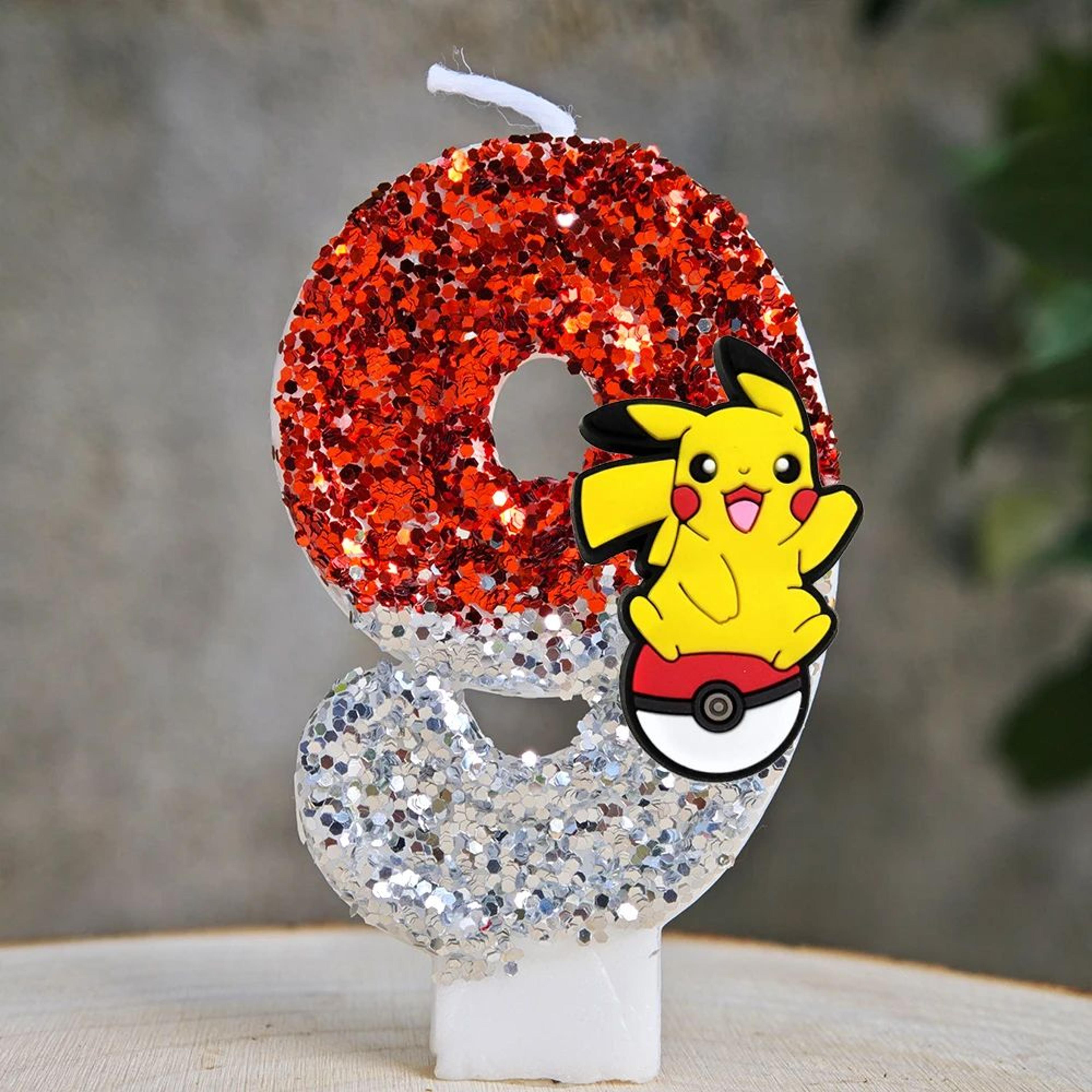 Pikachu Birthday Candle Cake Topper For Pokemon Party Decorations 25