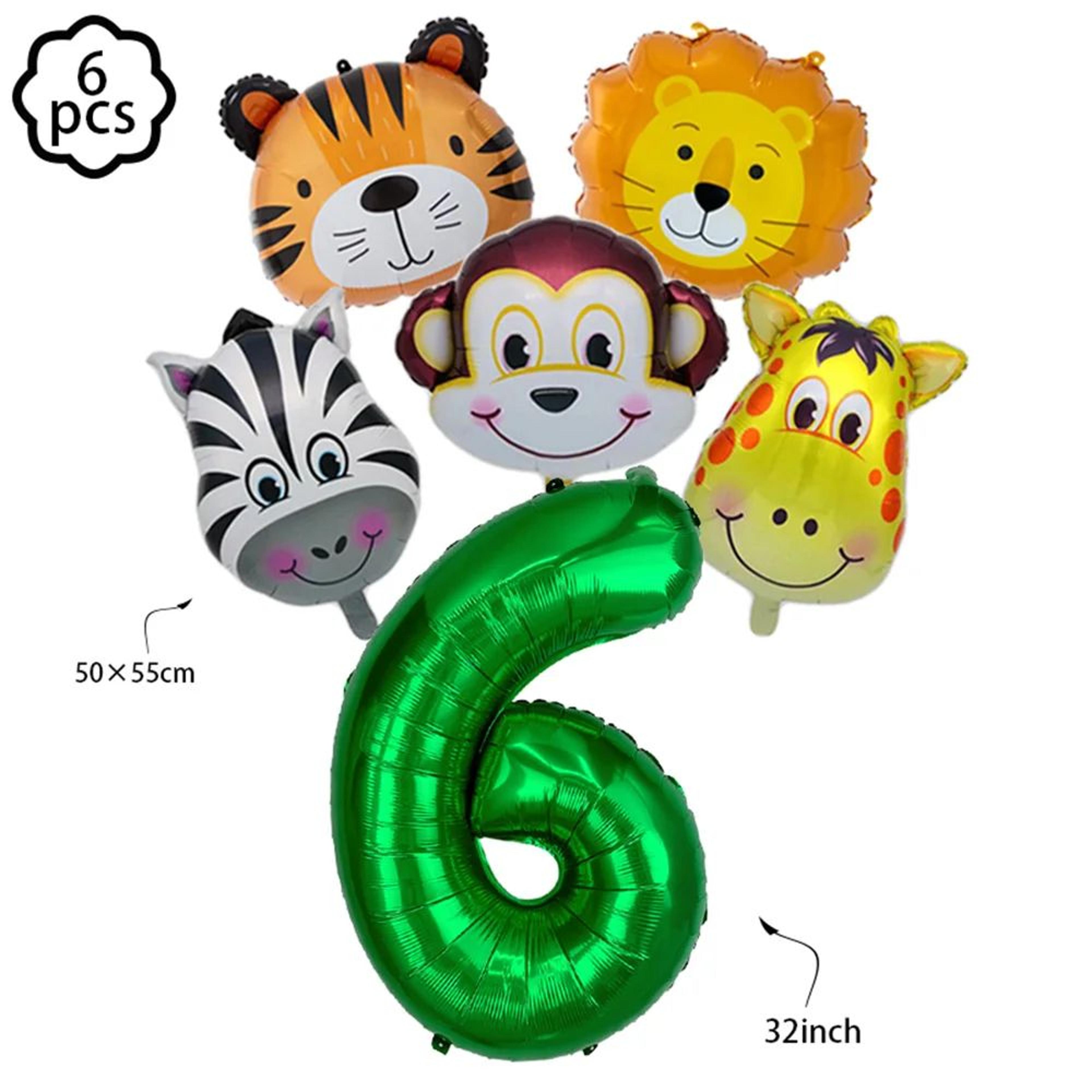 Jungle Safari Birthday Banner  Animal Hanging Swirls Party Decorations 18