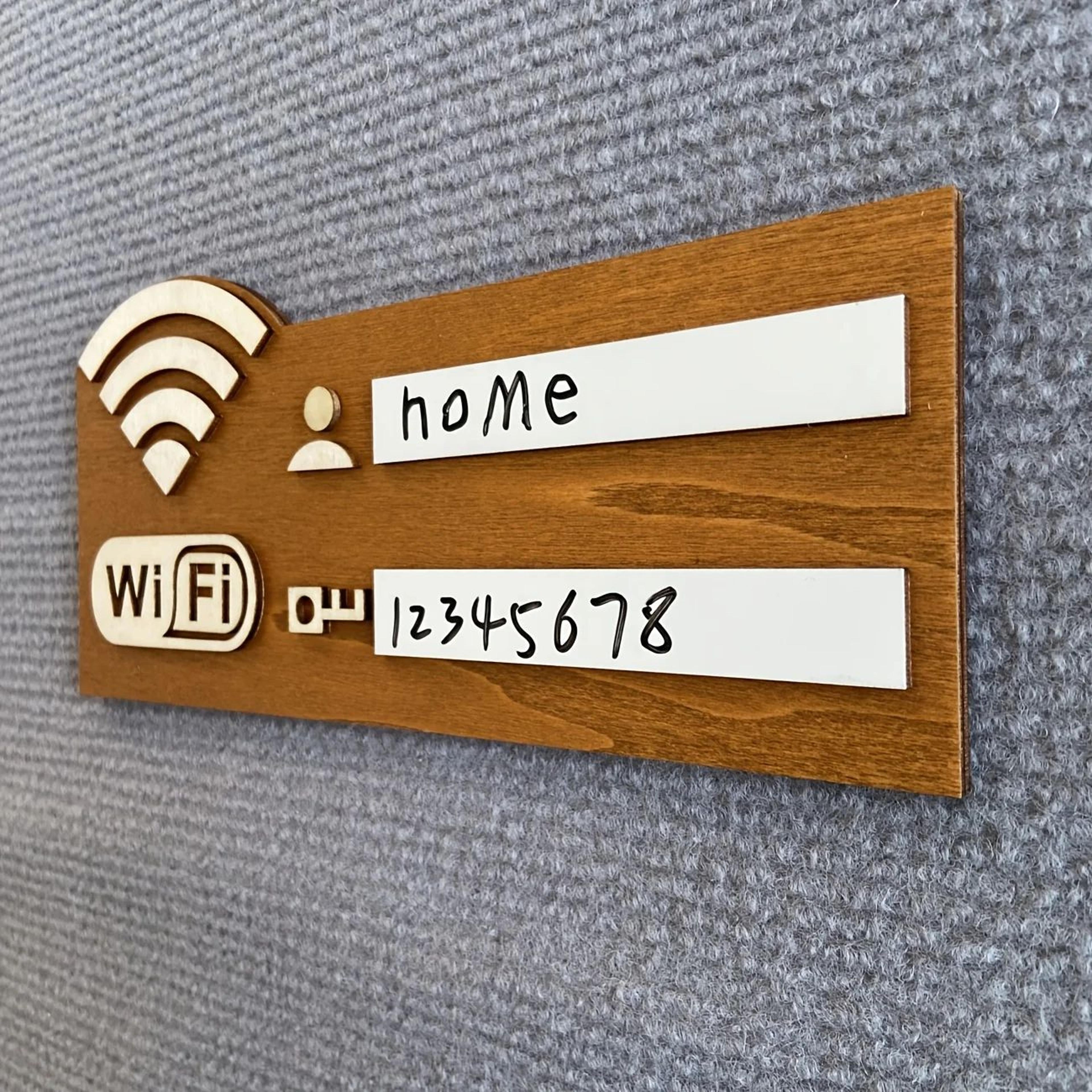 Rustic Wooden WiFi Password Sign For Guests And Home Decor 4