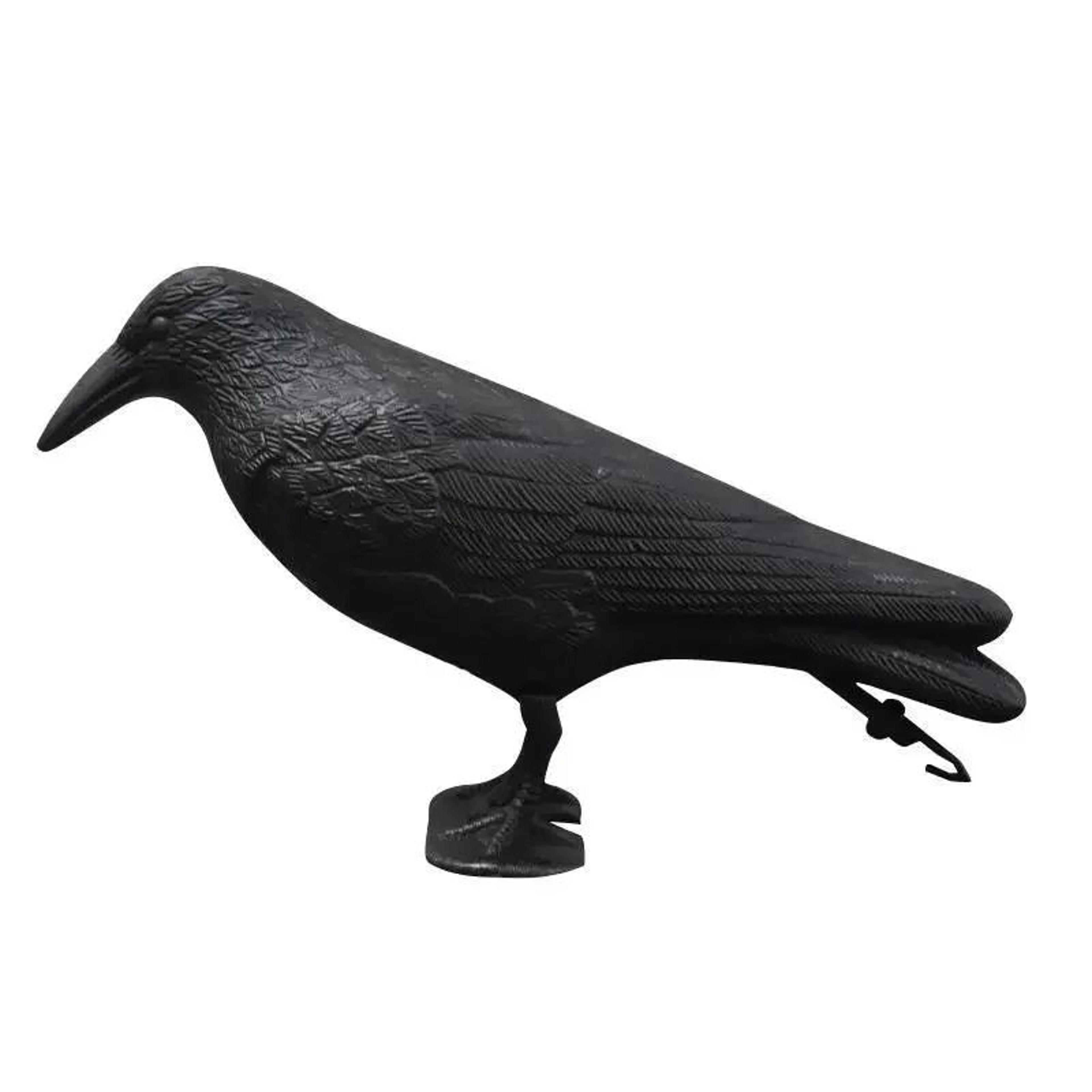 Realistic Raven Bird Deterrent Garden Crow Decoy 0