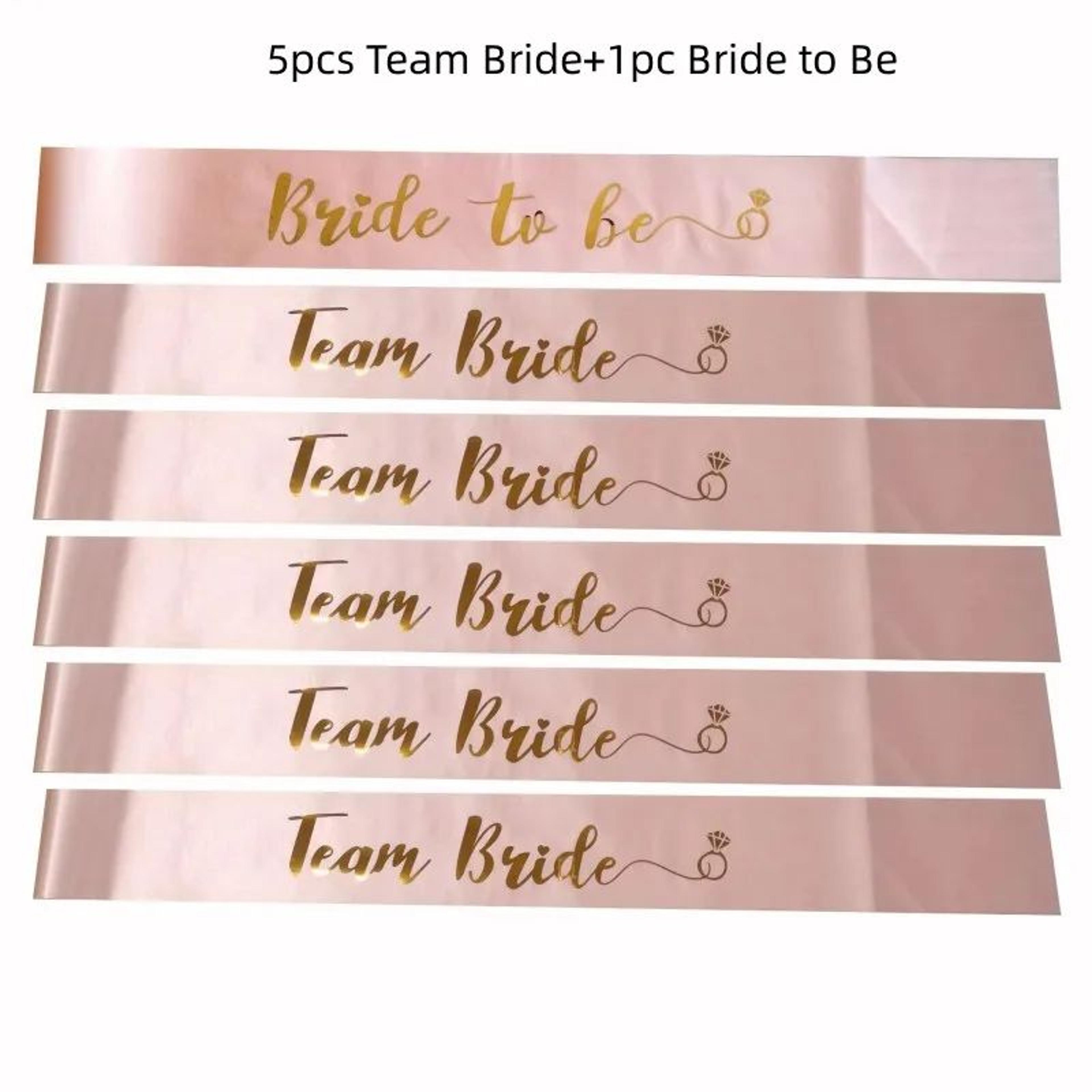 Rose Gold Bride To Be Sash Set For Bachelorette Party And Bridal Shower 12