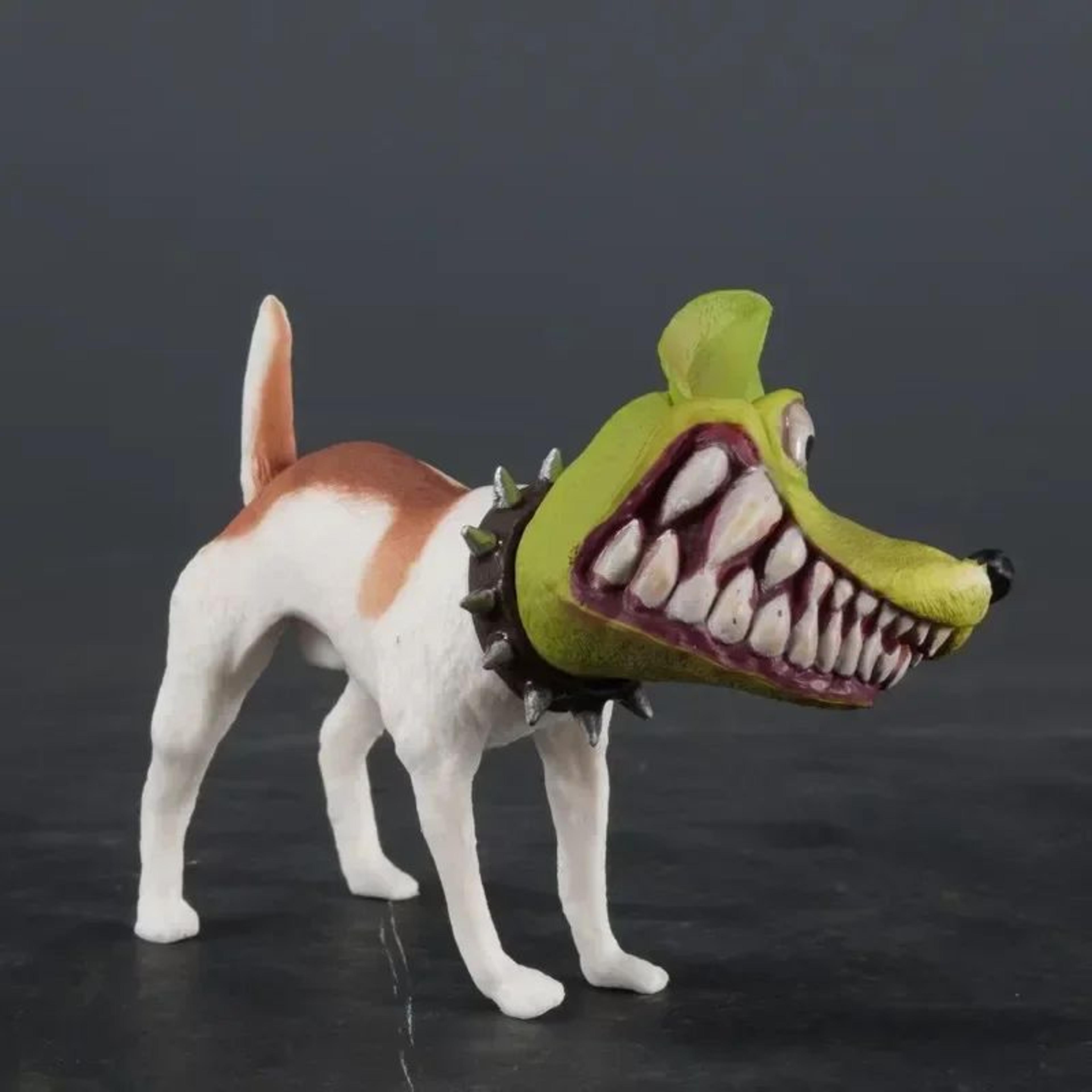 disguised dog figurine quirky desk ornament and dog lover gift