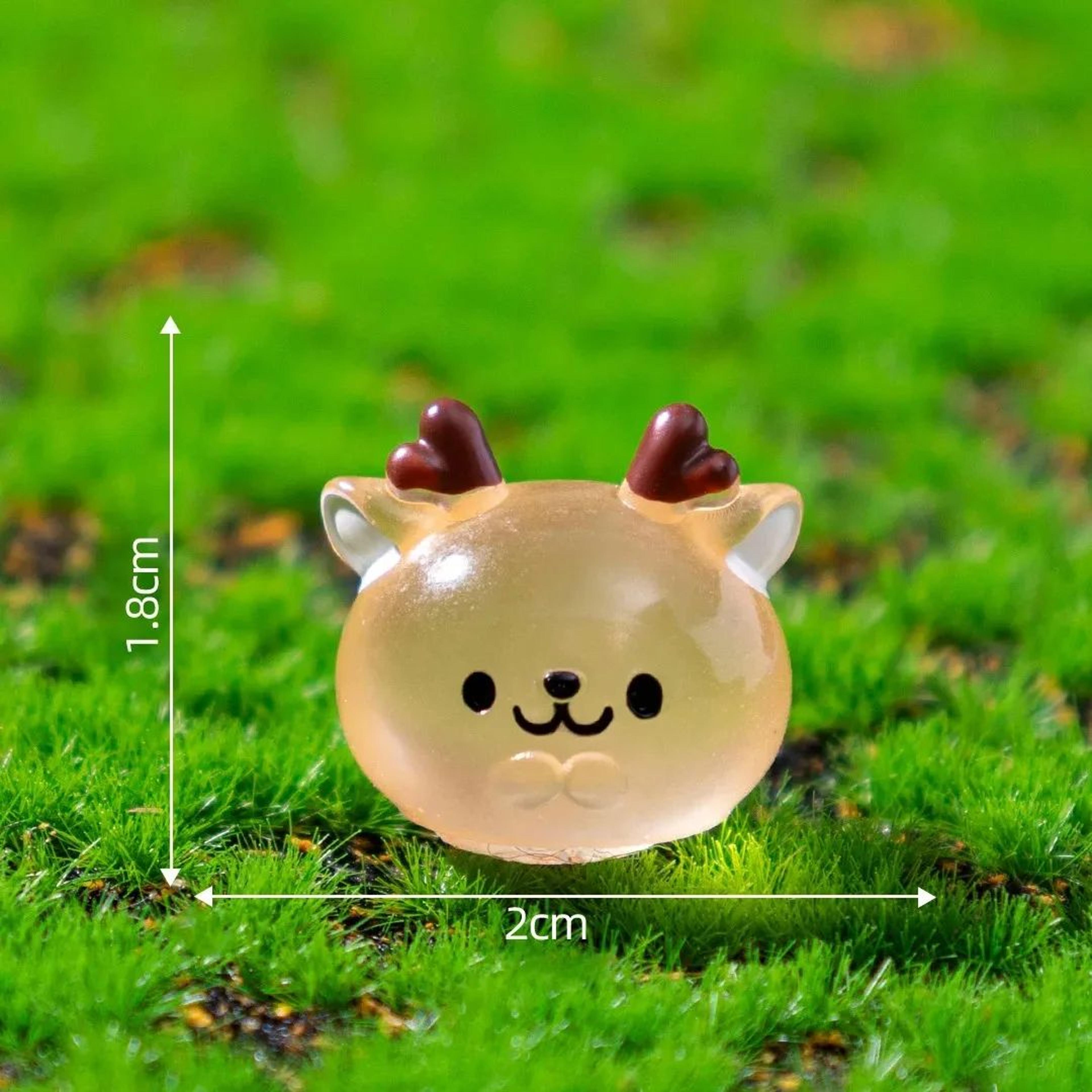 12Piece Glow In The Dark Mini Animal Figurines For Fairy Gardens 4