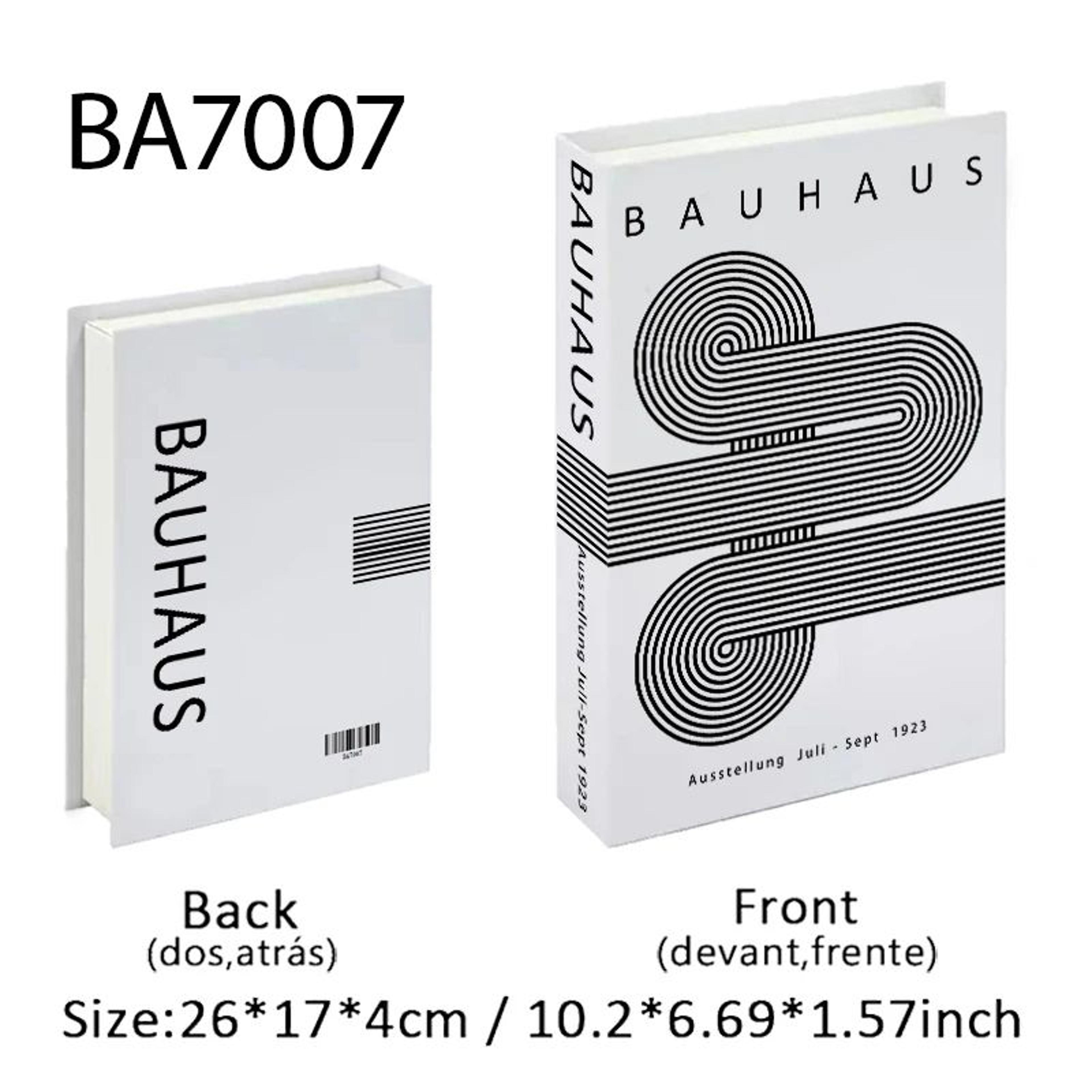 Bauhaus Art Decorative Book Box With Hidden Storage 7