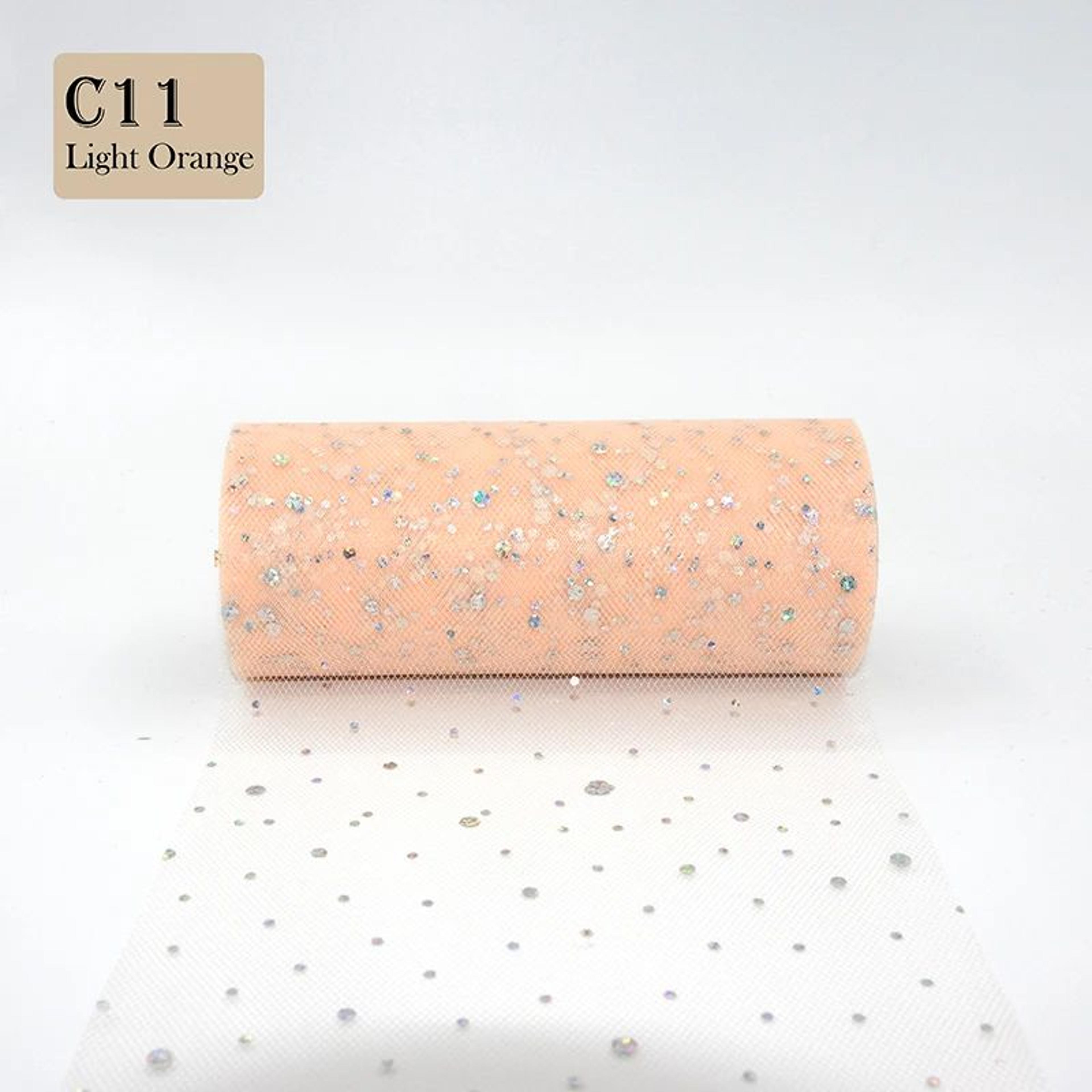 SparkleCraft Glitter Tulle Roll 10 Yards For Wedding Decor And DIY Crafts 9