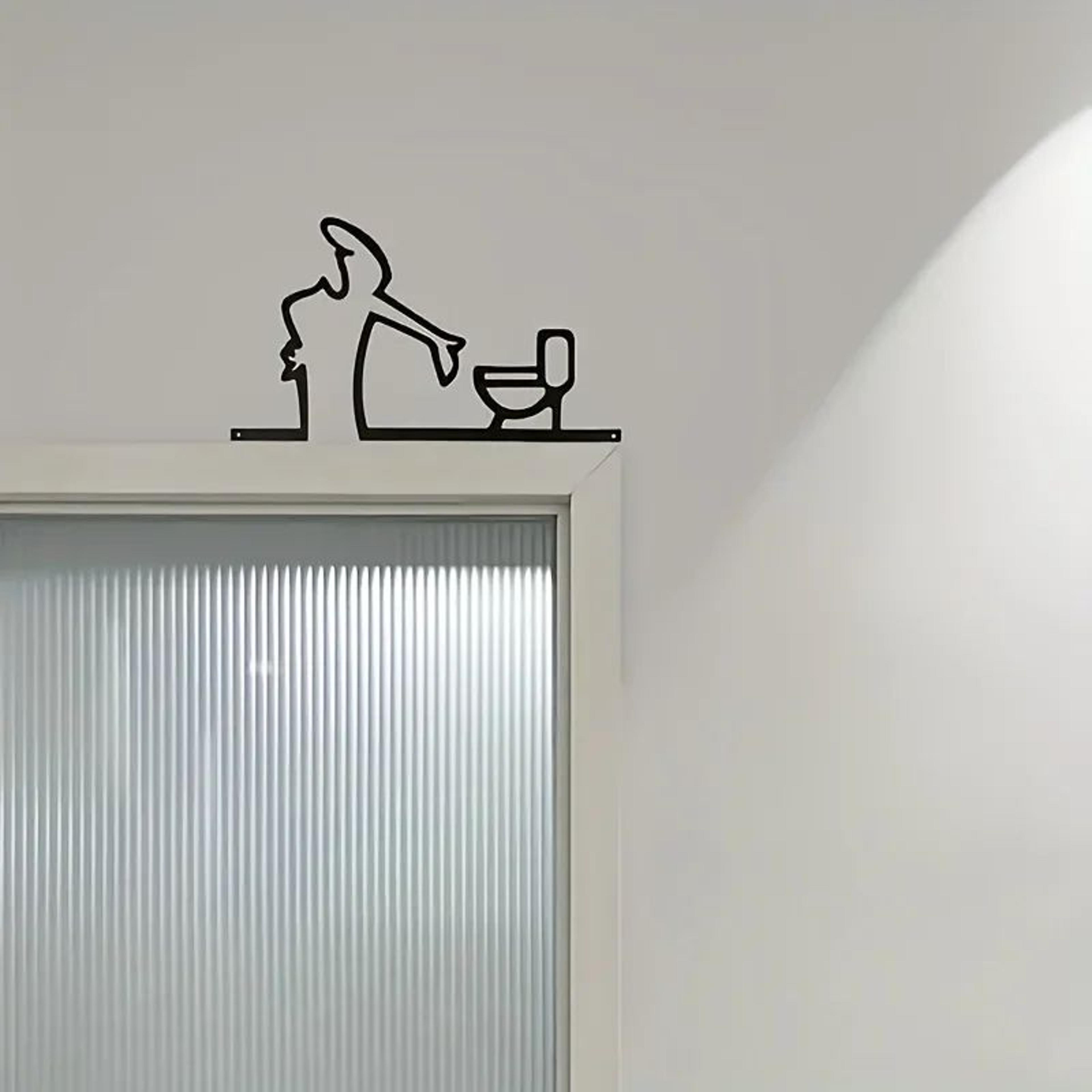 Arden Black Metal Bathroom Wall Art 1