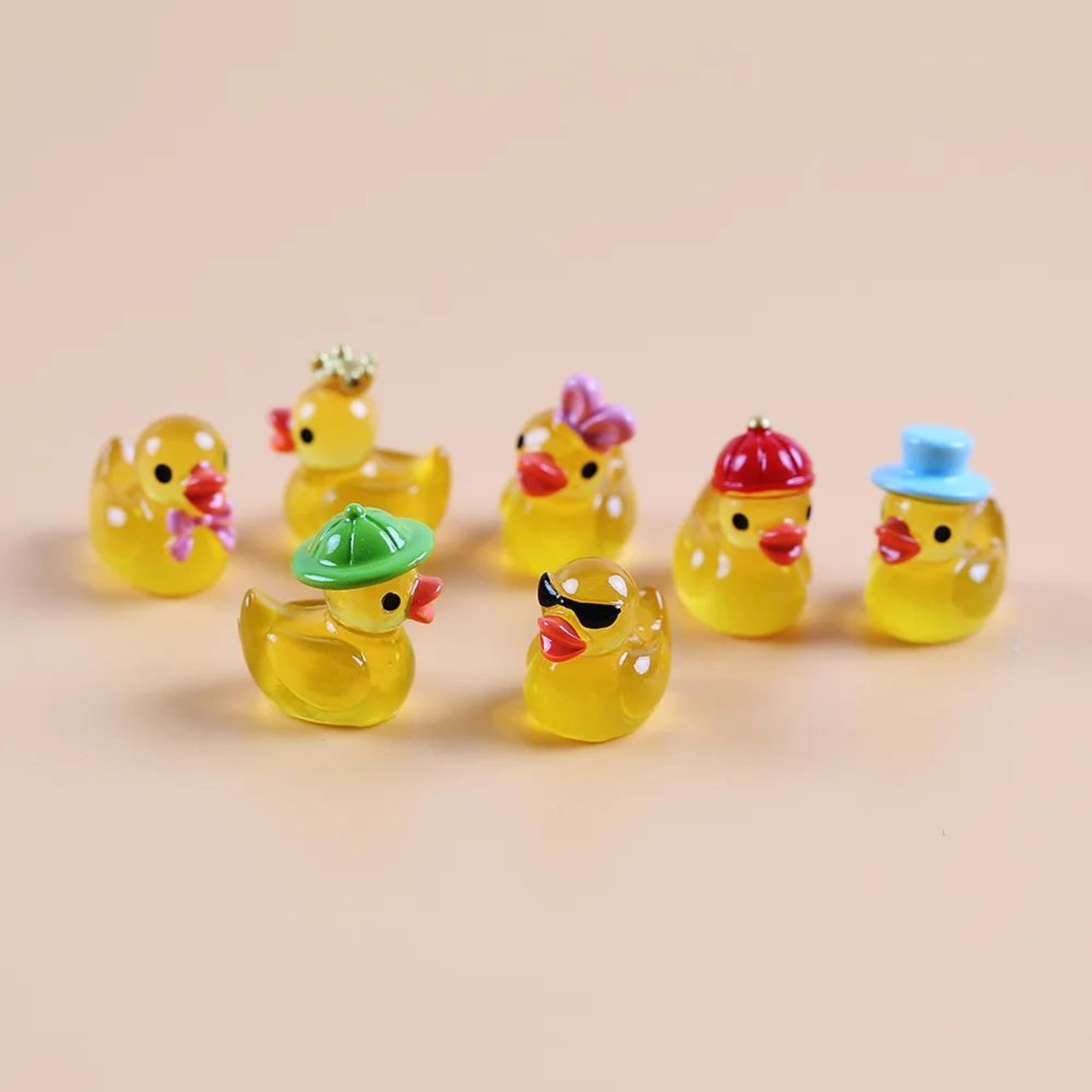 100Piece Glow In The Dark Mini Ducks For Fairy Gardens And DIY Decor 4