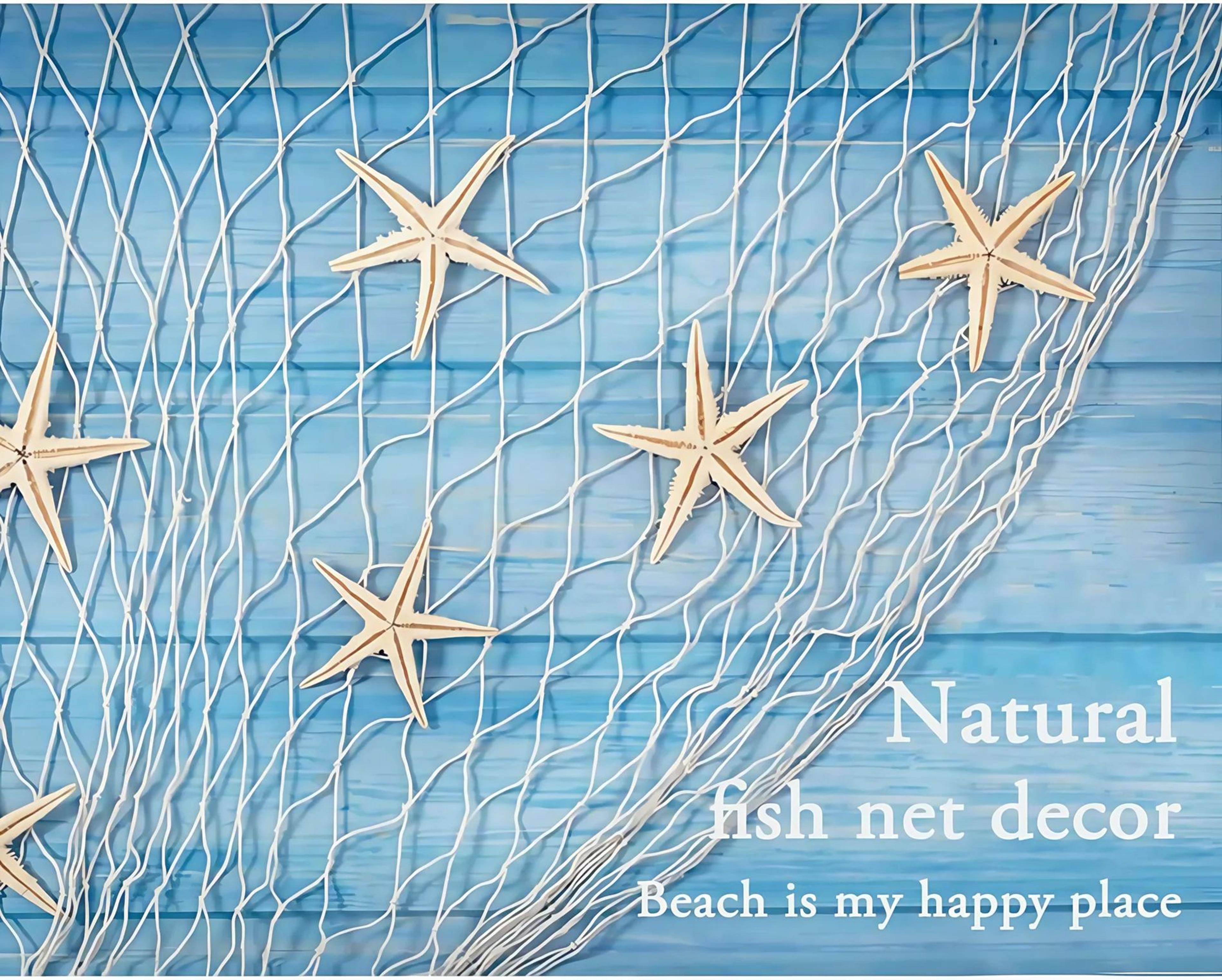 Coastal Charm Decorative Fish Net Wall Decor 39 X 79 In 4