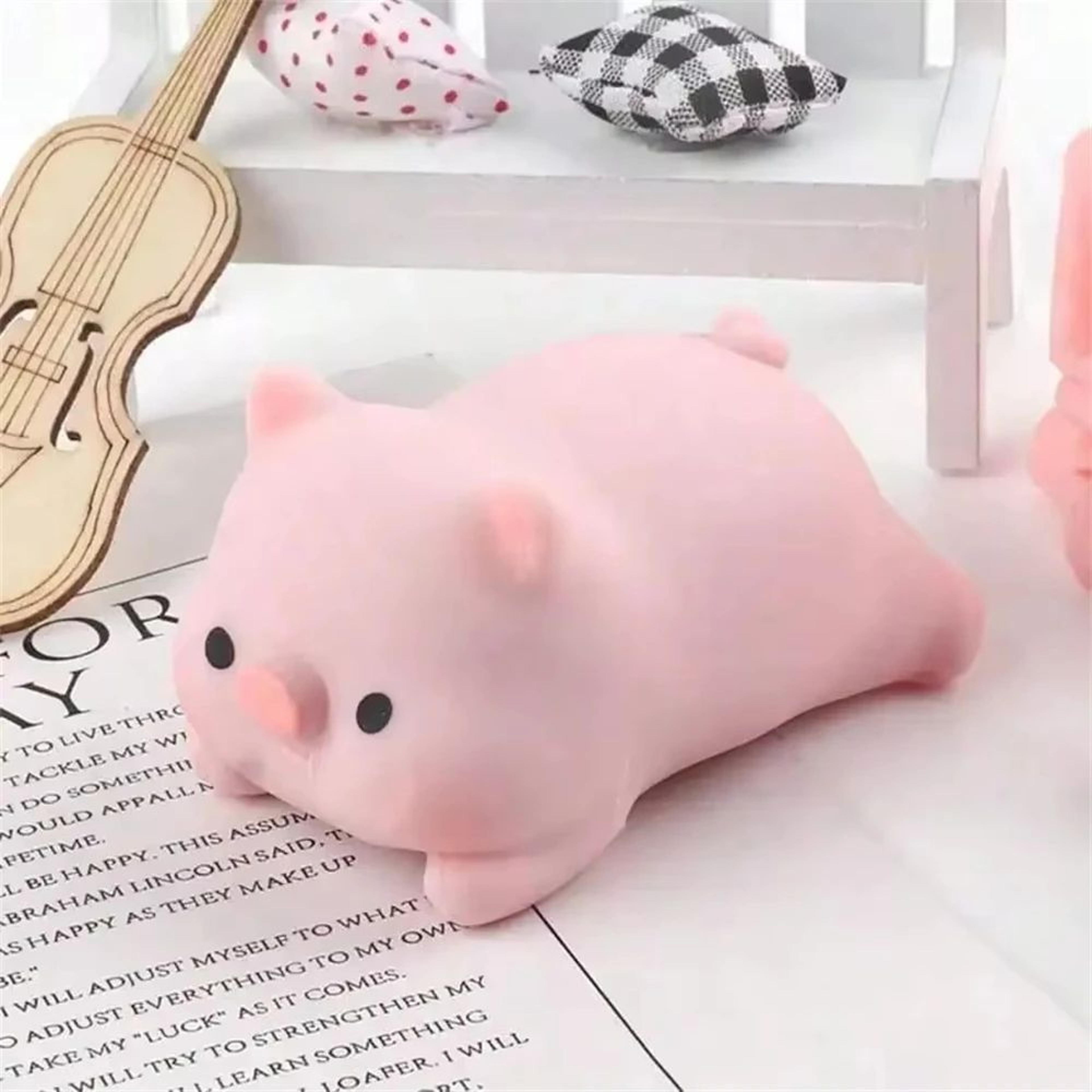 Pink Pig Stress Relief Toy Squishy Fidget Companion 3