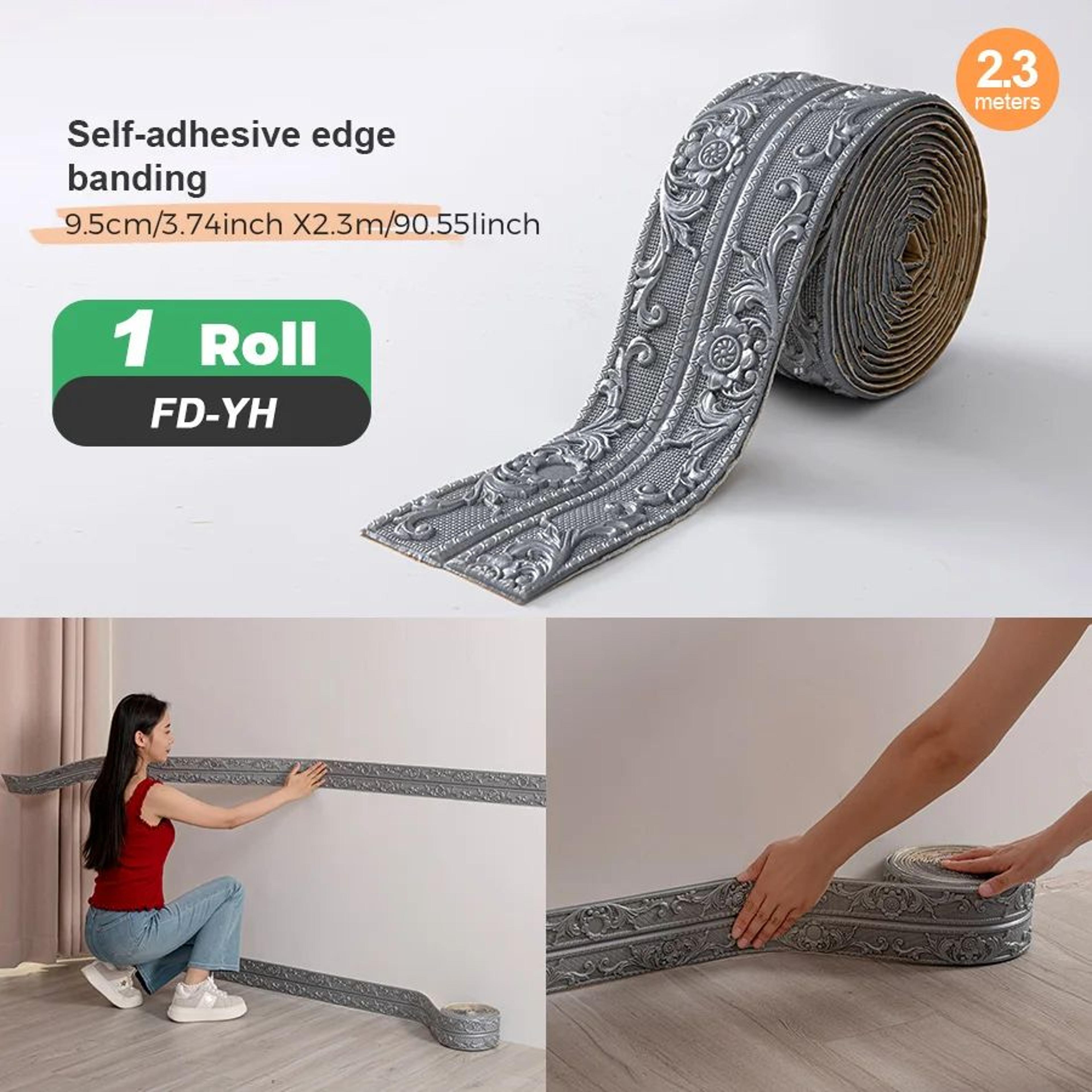 ElevateEdge 95 X 230 Cm Peel And Stick Wall Trim  SelfAdhesive Foam Molding Border 9