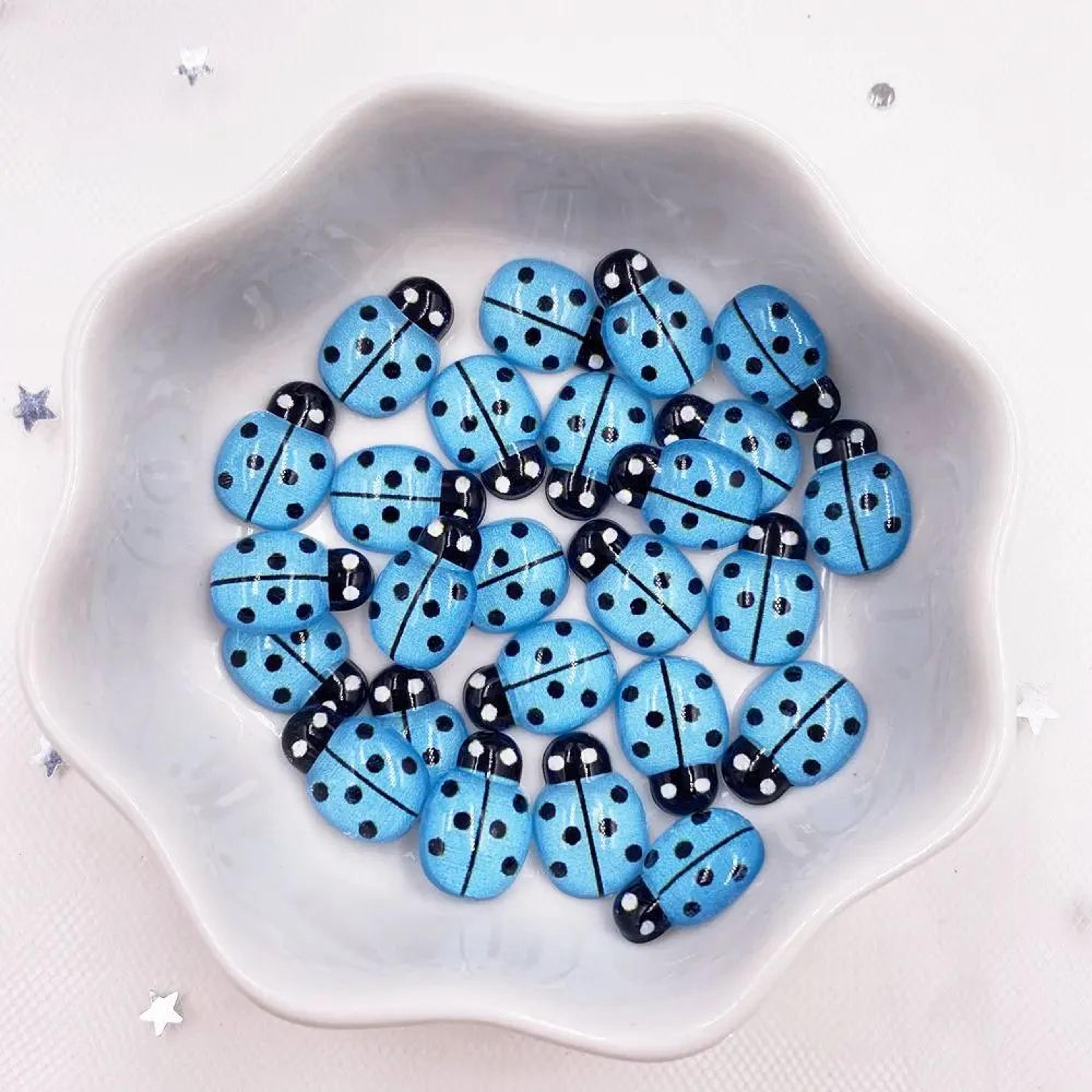 Mini Ladybug Flatback Cabochons 60Piece Resin Craft Embellishments 13