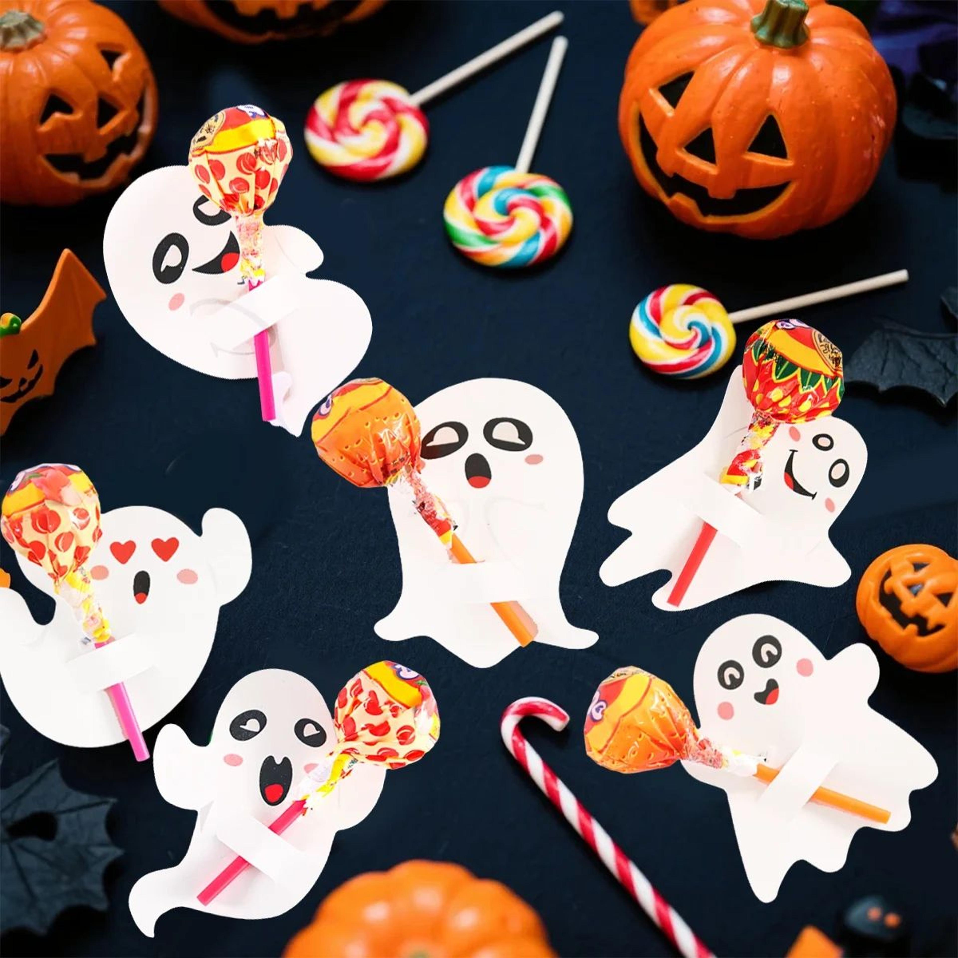 48Piece Ghost Halloween Lollipop Holders For TrickorTreat Party Favors 5
