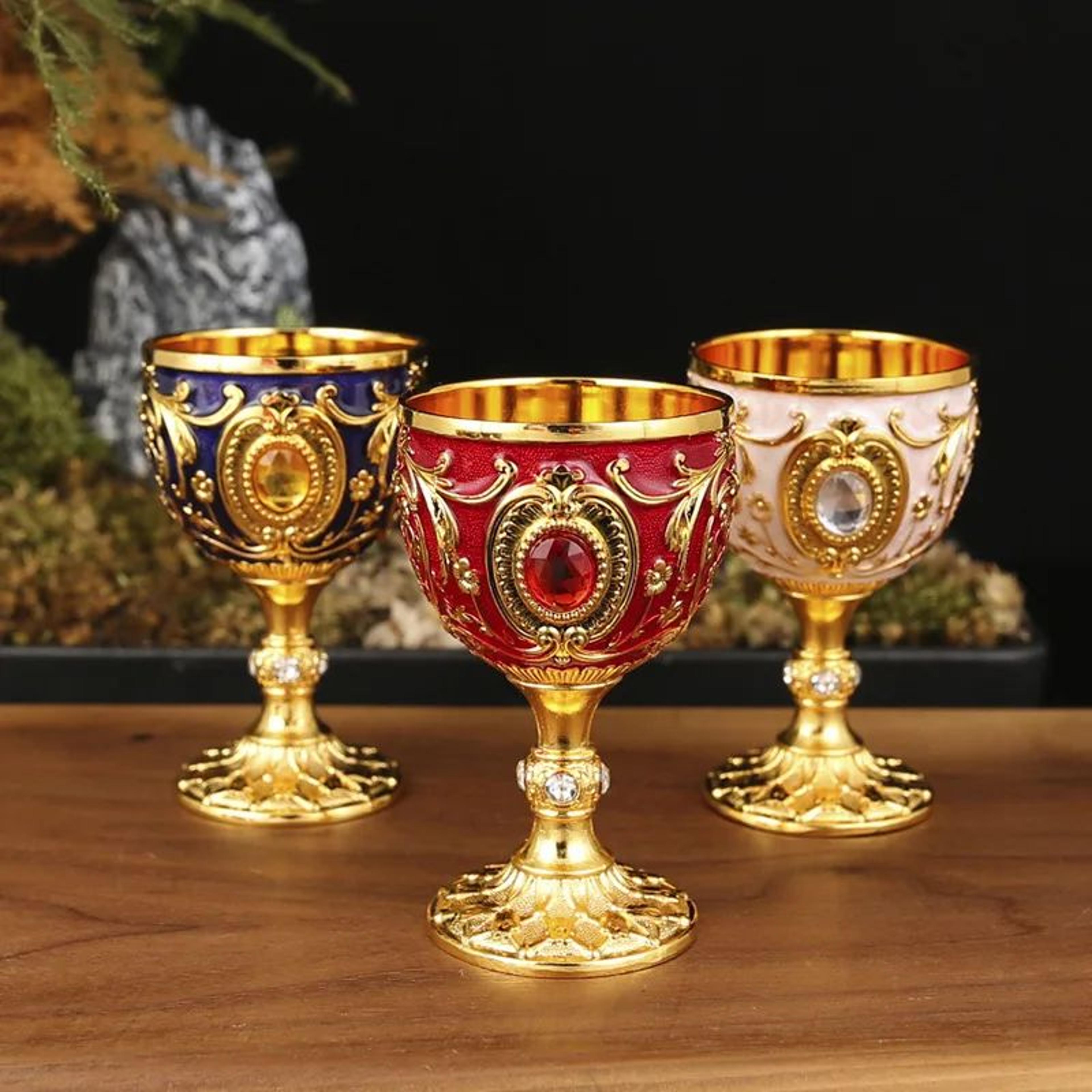 regalrelic vintage medieval goblet holy grail metal chalice