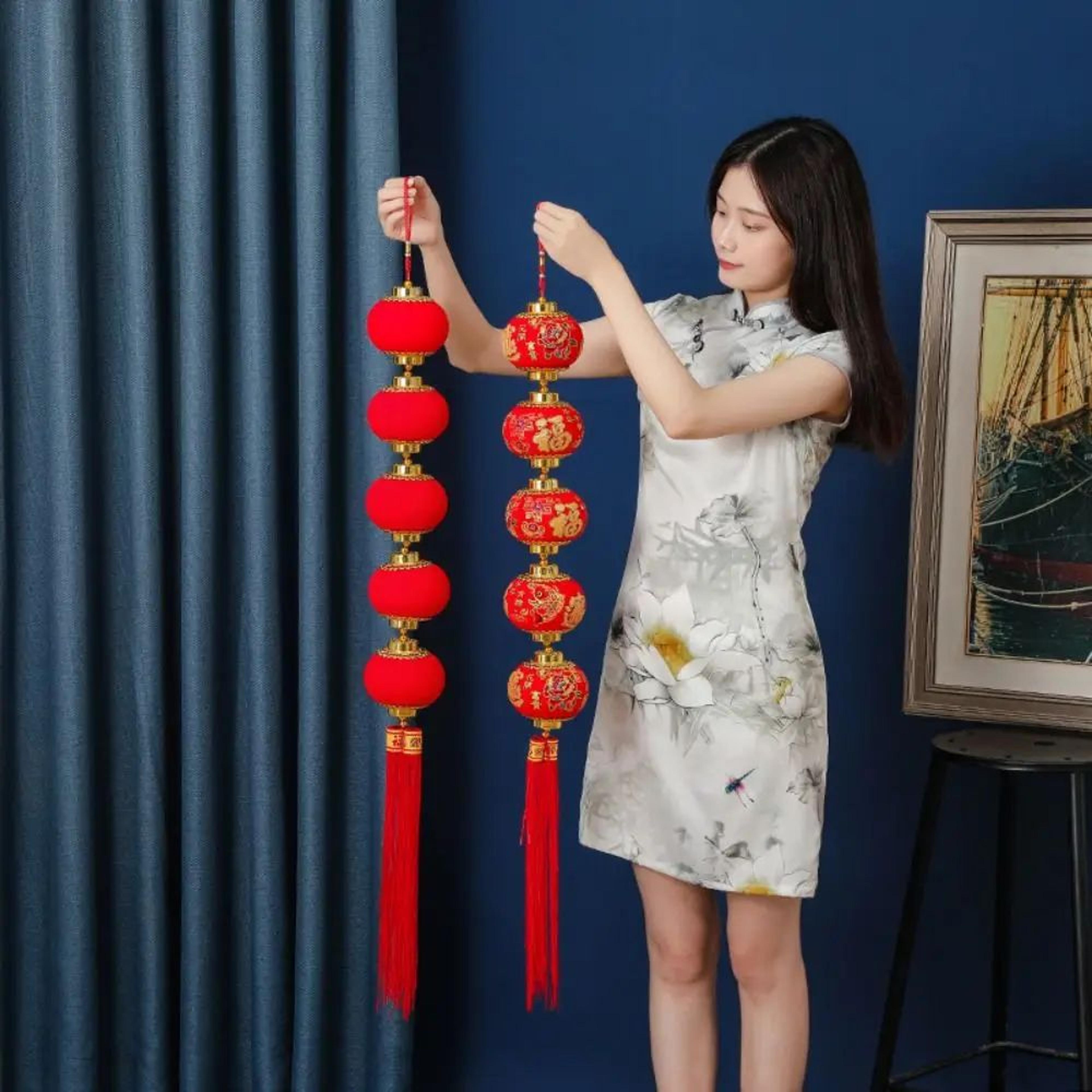 prosperity glow chinese new year lantern string